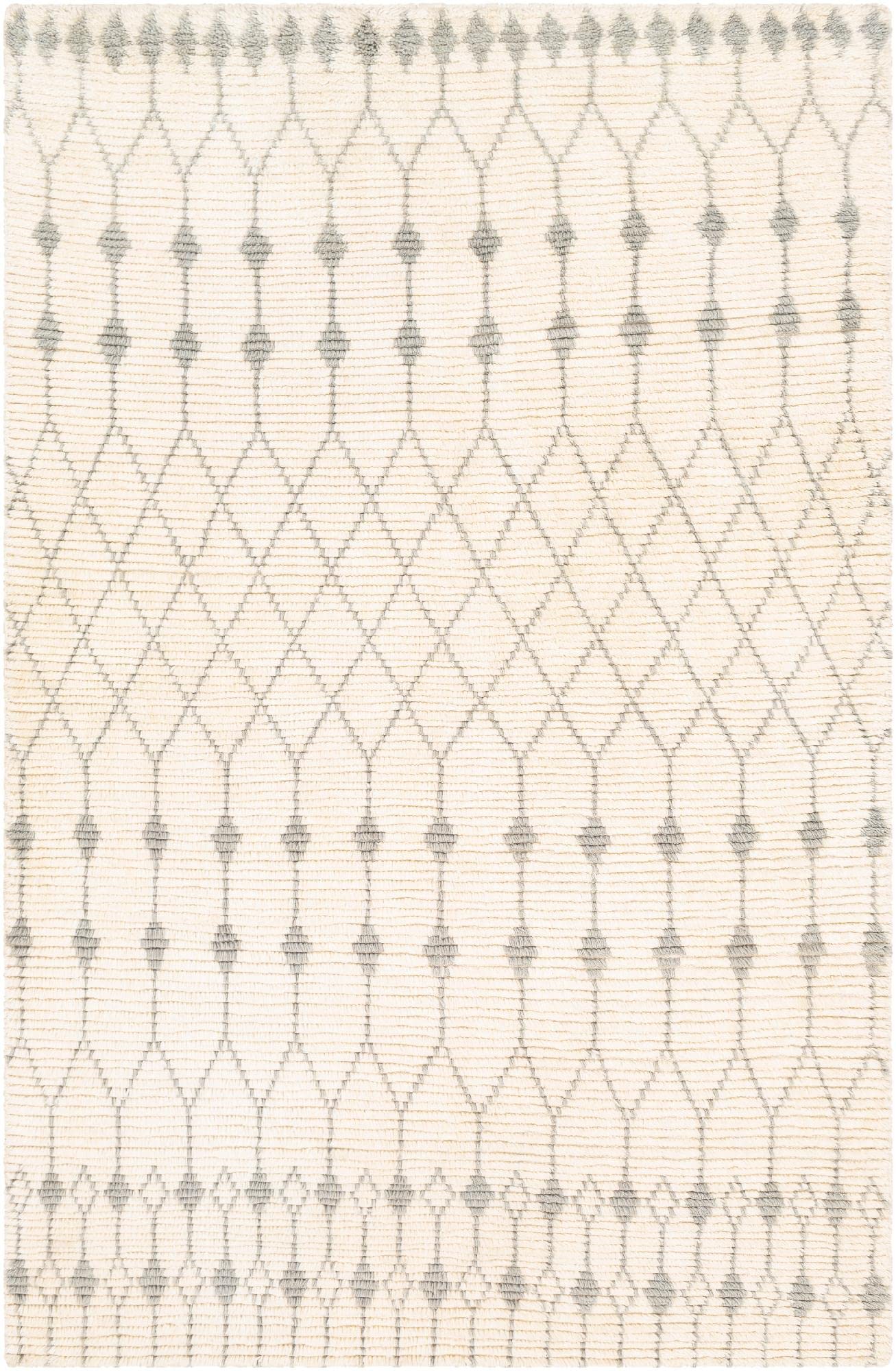 Mark&Day 2x3 Quincy Wool Area Rug - Soft Cream Grey Carpet for Living Room, Bedroom, Kitchen | Non-Slip & Durable | Perfect for Home Decor & High Traffic Areas (2' x 3')