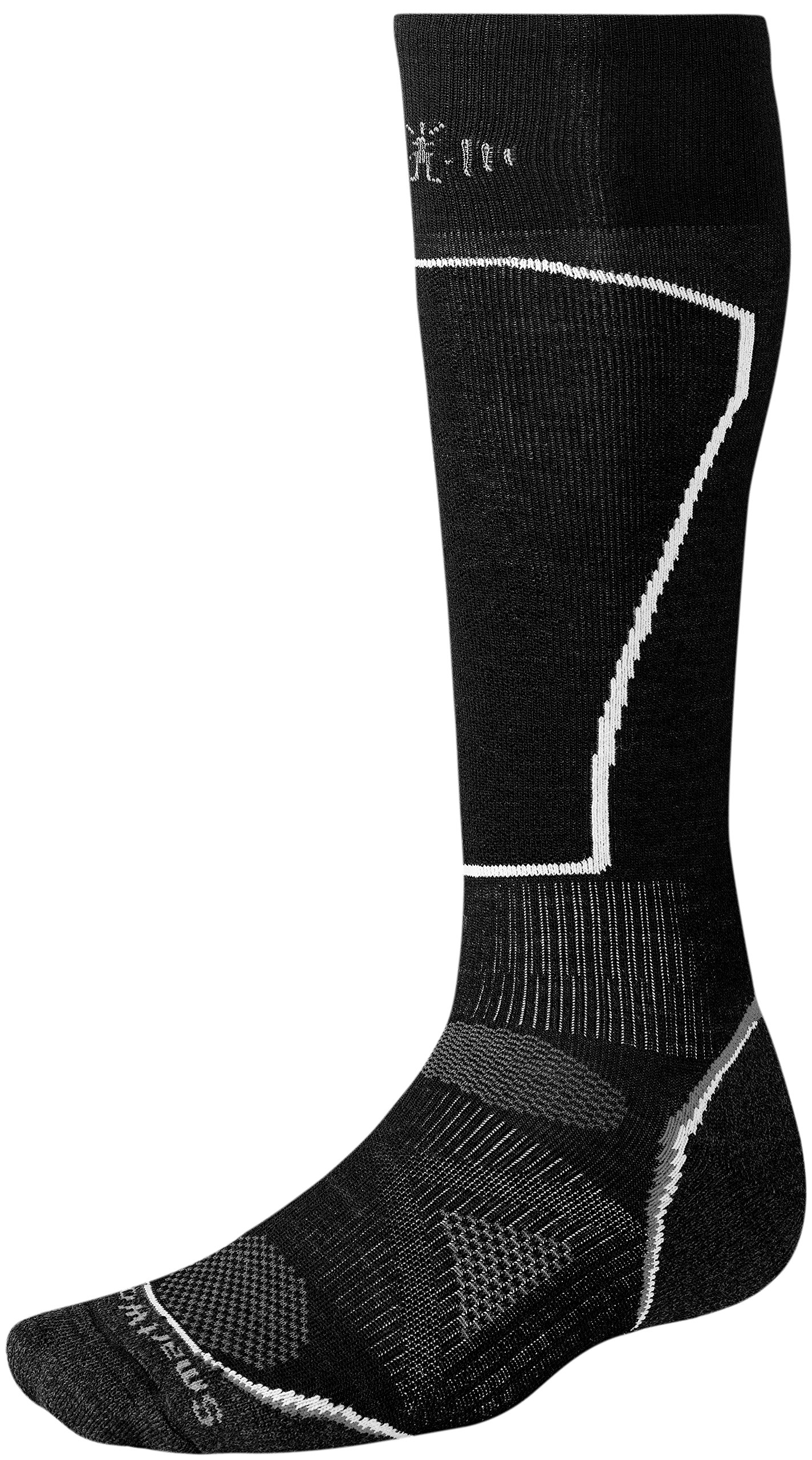 Smartwool Men's PhD Ski Light Socks - Merino Wool Thermal Winter Socks for Skiing & Snowboarding - Black (Small) - Perfect for Cold Weather Outdoor Activities & Winter Sports