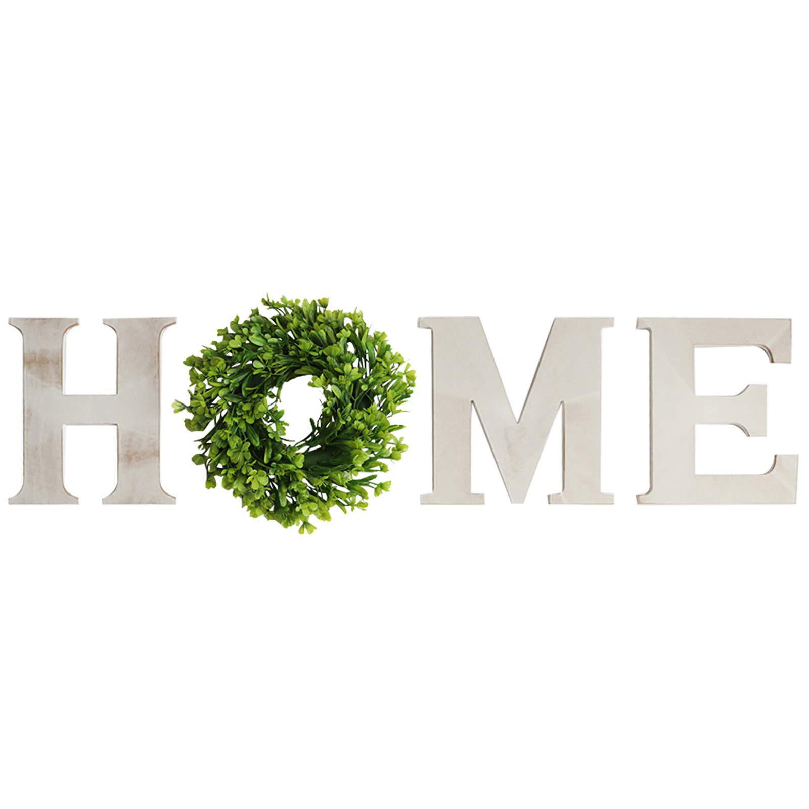 Handmade Rustic Farmhouse Wooden Wall Decor with Eucalyptus Wreath - Vintage Home Sign for Living Room, Dining Room & Housewarming Gifts | Wedding Decor, Cozy Farmhouse Style & Warm Home Ambiance | Perfect for Entryway, Mantel, Seasonal Styling & Instagrammable Decor | Ideal for Christmas, Thanksgiving, Fall Decor & Farmhouse-Themed Parties