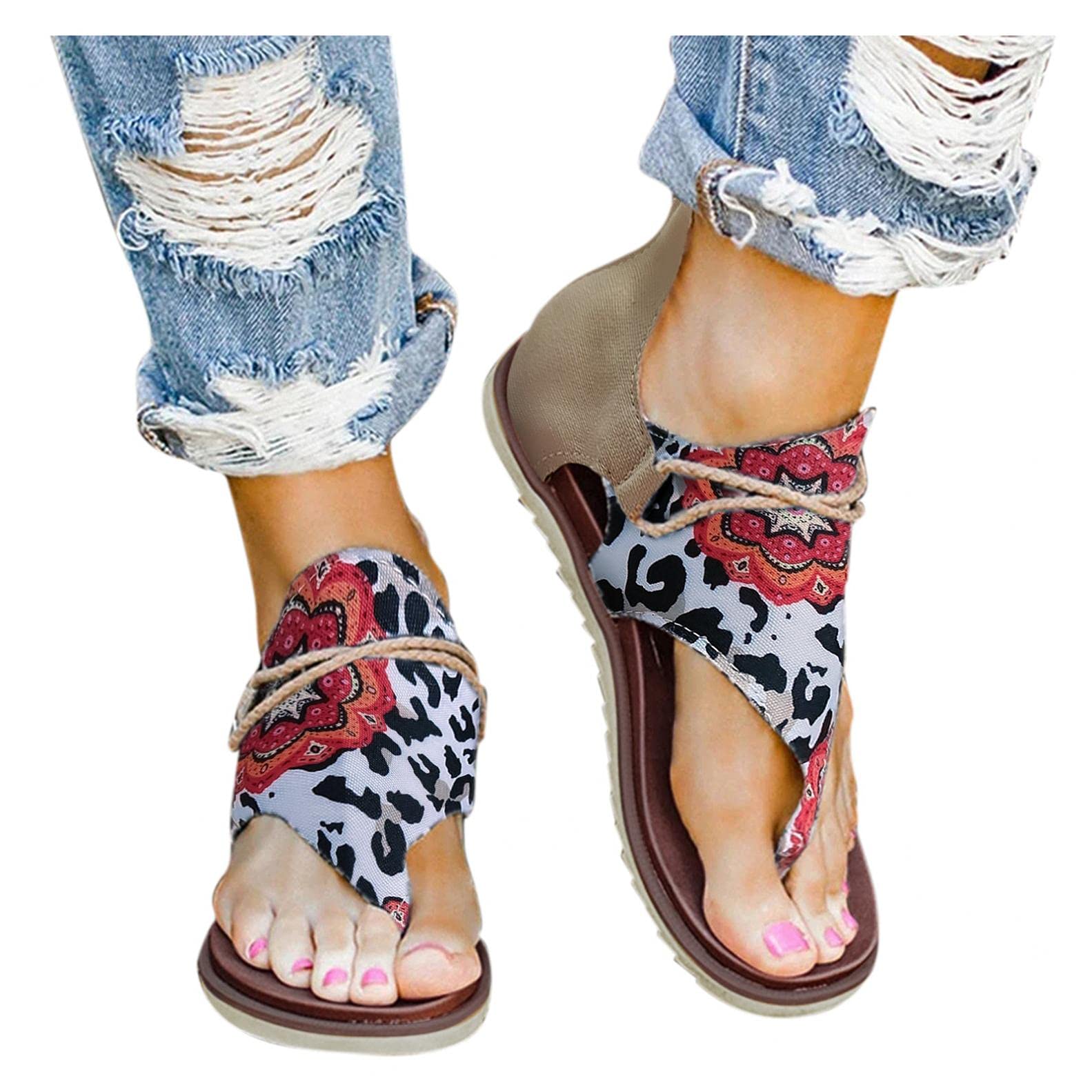 KCocoo Women's Comfortable Walking Sandals - Breathable Athletic Hiking Sandals for Women | Lightweight Flip Flops for Beach, Poolside, Cruise & Travel | Perfect for Outdoor Activities, Vacation & Summer Wear