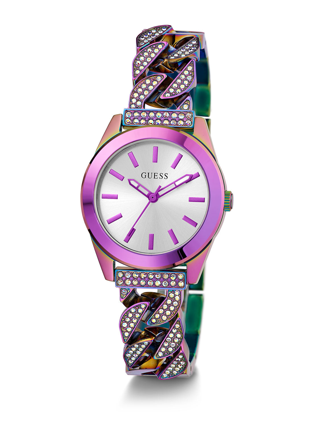 Iridescent Serena Glitz Watch - Elegant Crystal Women's Wristwatch for Party, Wedding & Special Occasions