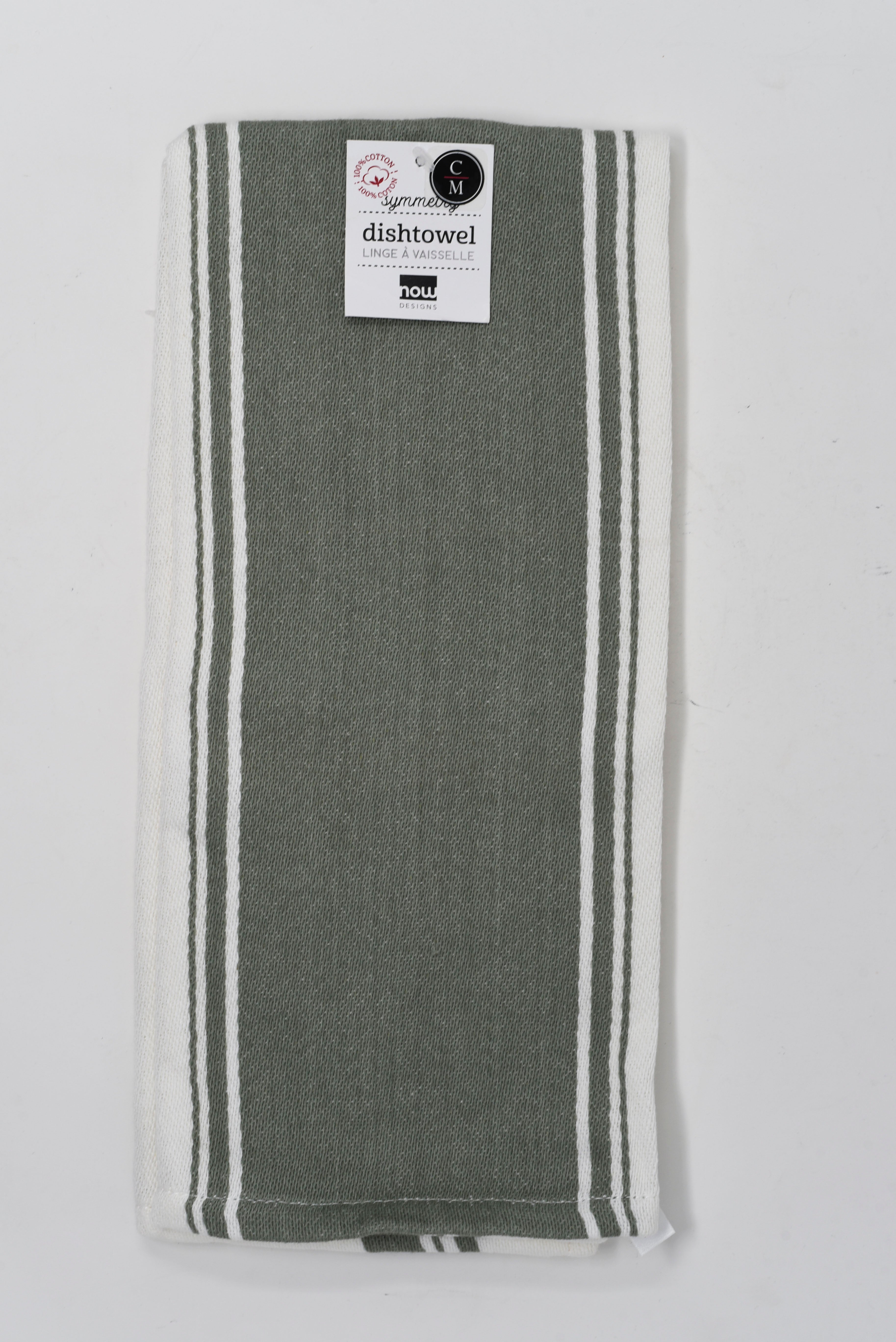 Premium Symmetry Cotton Dish Towels - Absorbent & Quick-Drying Kitchen Towels for Dishes, Hands & Countertops - Ideal for Everyday Cleaning, Drying & Decorating