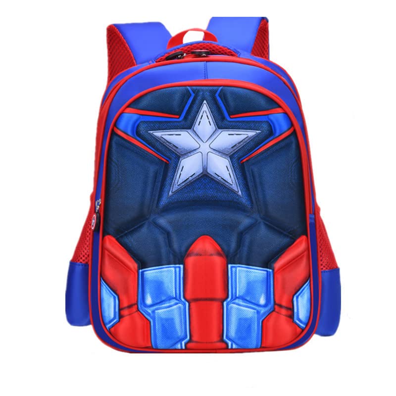 YKKJ Kids Backpack for School - Adjustable Children's Book Bag with Comfortable Straps, Lightweight Nursery Backpack for Boys & Girls (Blue) - Perfect for Kindergarten, Elementary School & Daily Use