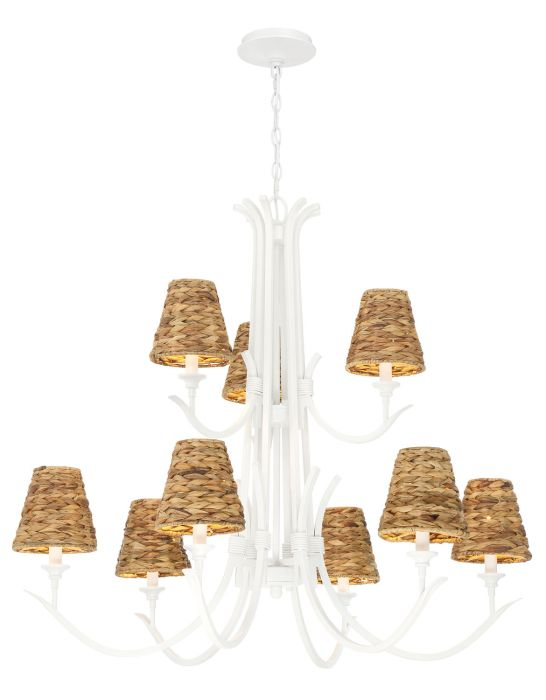 Craftmade Kokomo 9-Light Chandelier - Elegant Crystal Ceiling Light Fixture for Dining Room, Living Room & Bedroom Decor