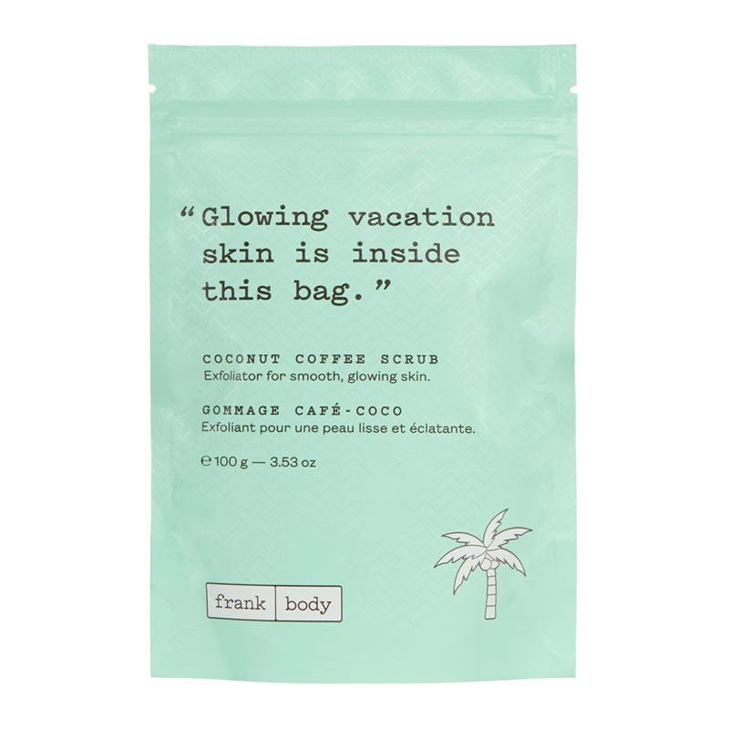 Frank Body Coconut Coffee Scrub Travel Size - Exfoliating & Moisturizing Body Scrub for Smooth Skin | Perfect for Travel, Gym & Spa Days