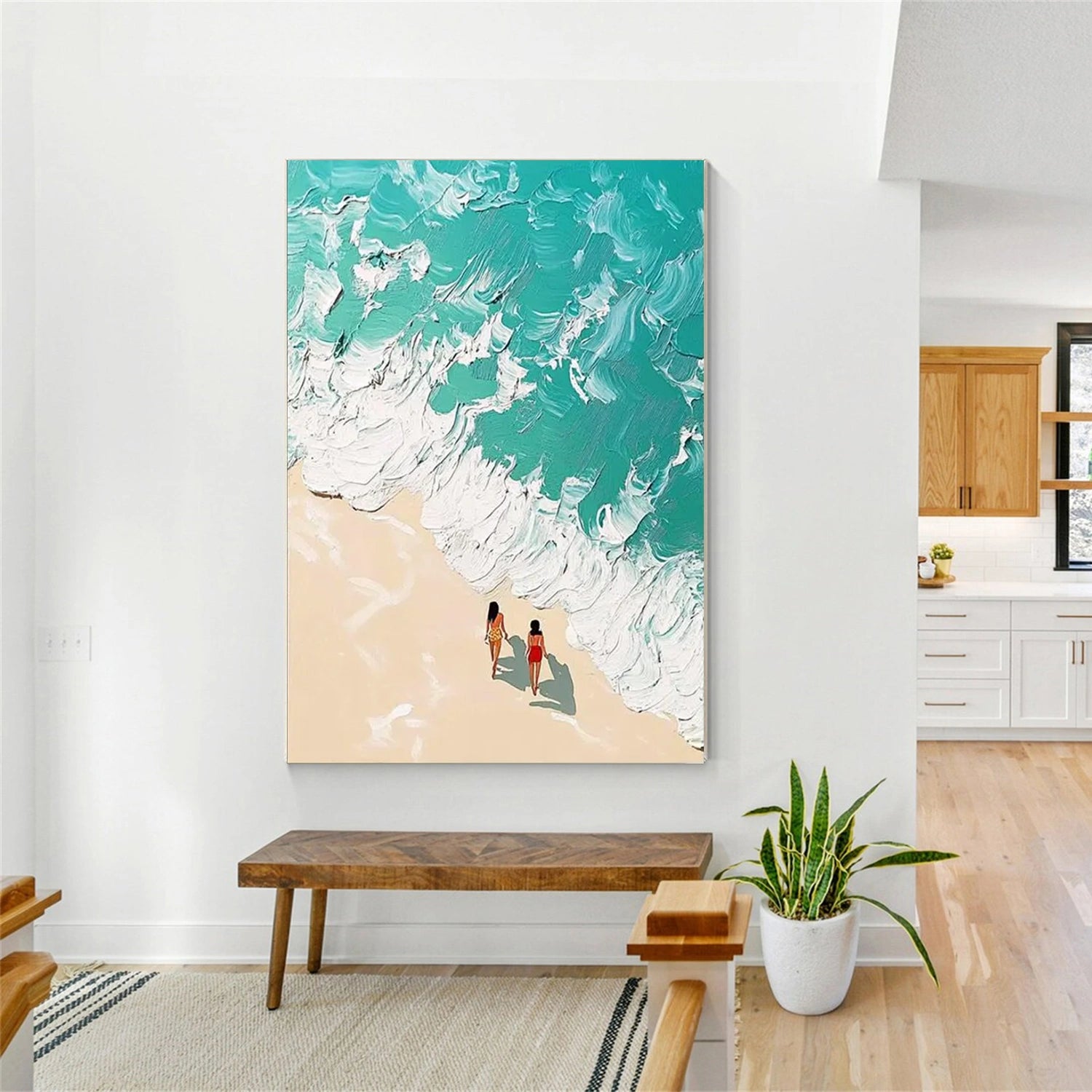 Swimming Sport Texture Canvas Painting #SA013 - Modern Wall Art for Home, Office, Gym & Pool Decor