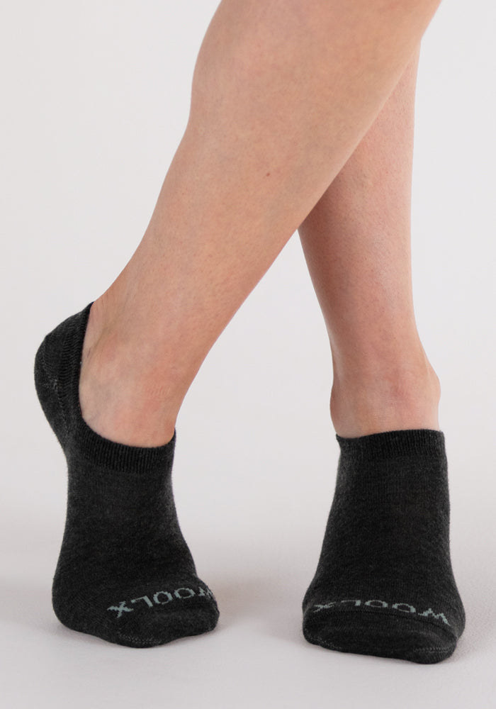 Women's Daisy Ped Socks - Dark Grey Charcoal | Soft & Comfortable Low-Cut Socks for Everyday Wear, Workouts, and Casual Outfits