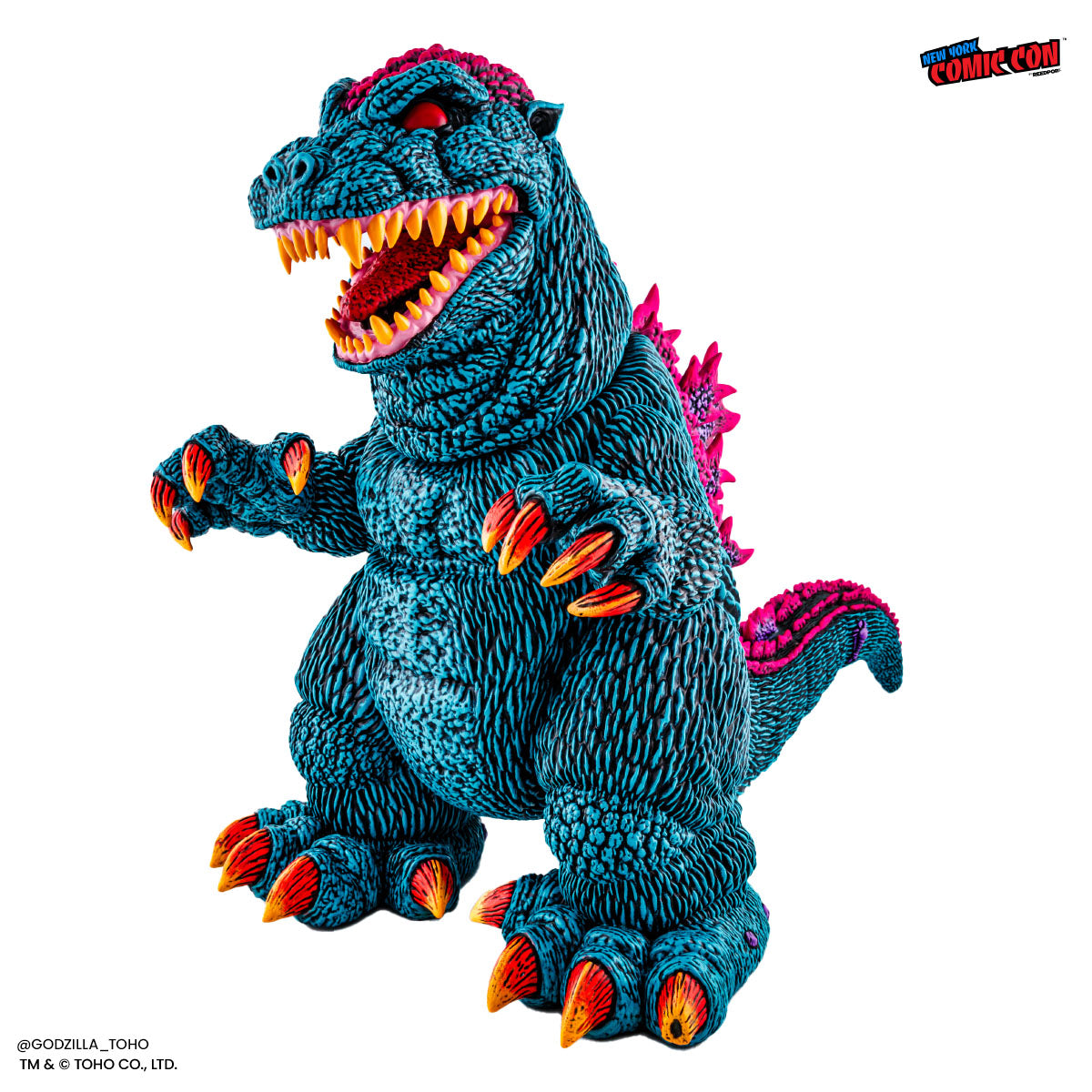 Godzilla Designer Vinyl Figure by James Groman - Psychedelic Variant Collectible Toy | Perfect for Anime Fans, Pop Culture Collectors & Home Office Decor