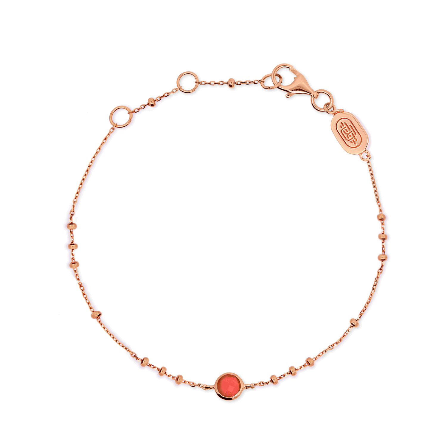 Rose Gold Birthstone Bracelet for Women - Personalized Zodiac Jewelry Gift for Birthday, Anniversary & Mother's Day | Elegant Stackable Bangle for Everyday Wear