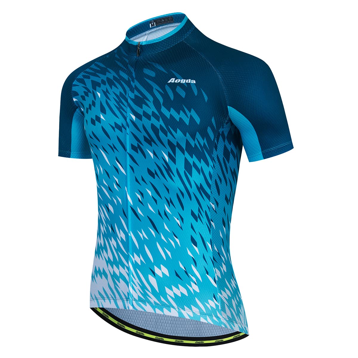 **Aogda Men's Cycling Jersey - Breathable Bike Shirt with Moisture-Wicking Fabric for Road & Mountain Biking - Perfect for Team Cycling & Outdoor Sports**