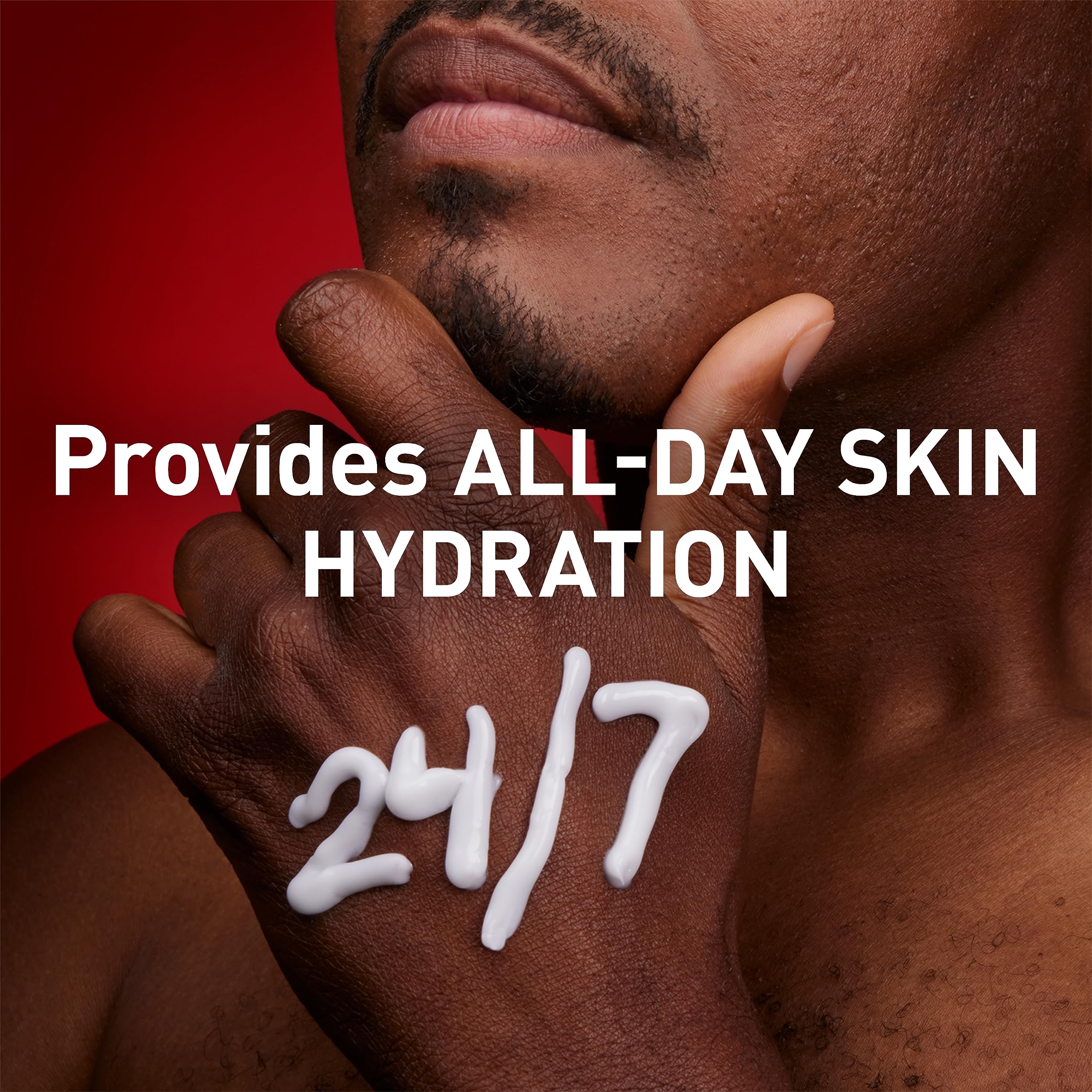 Old Spice Men's Hydrating Hand & Body Lotion with Shea Butter - 24/7 Moisture, 16 fl oz (Pack of 4) - Ideal for Dry Skin Care & Post-Workout Hydration
