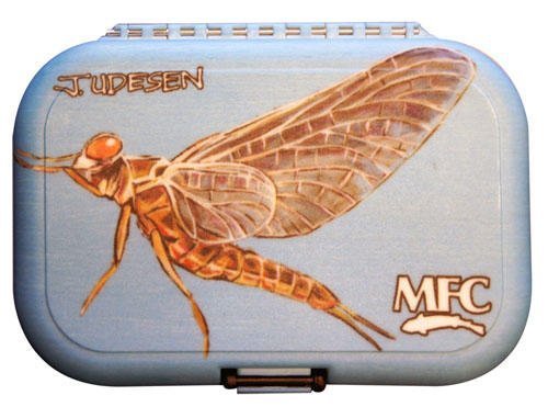 MFC Udesen Plastic Fly Box for Fishing - Waterproof & Durable Mayfly Storage Case - Perfect for Fly Fishing, Outdoor Adventures & Tackle Organization