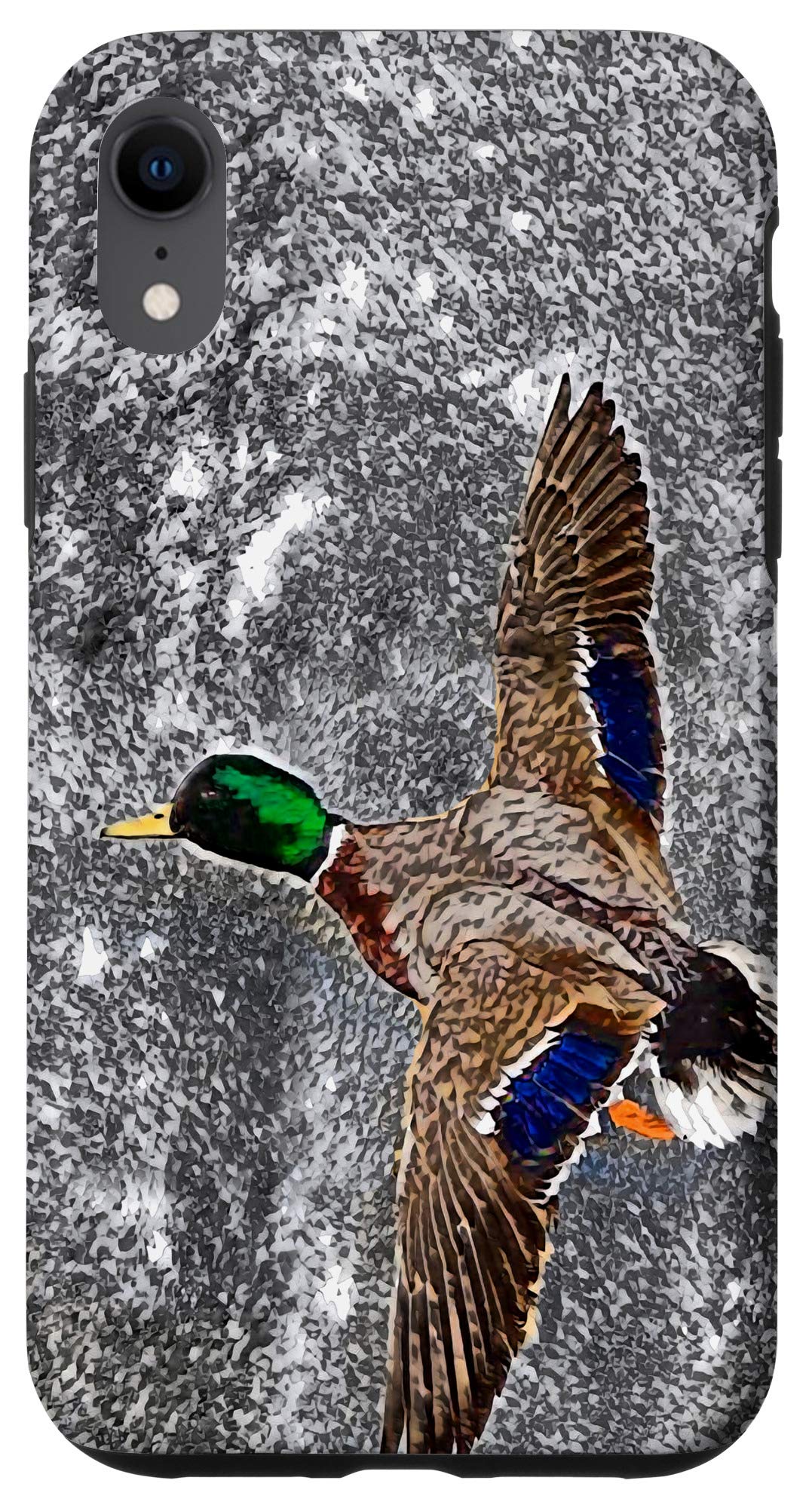 iPhone XR Case - Premium Duck in Flight Design - Shockproof & Slim Protective Cover for iPhone XR - Perfect for Outdoor Adventures & Nature Lovers
