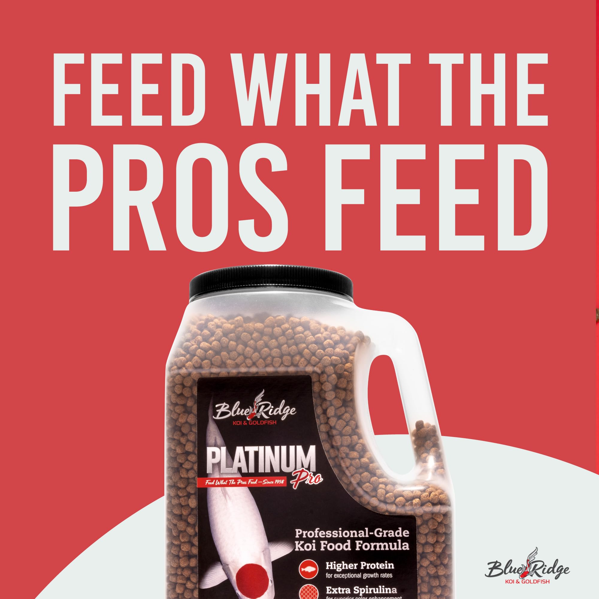 Premium Koi Fish Food 4.5lb - Floating Pellets for Ponds & Goldfish | Outdoor Pond Feeding