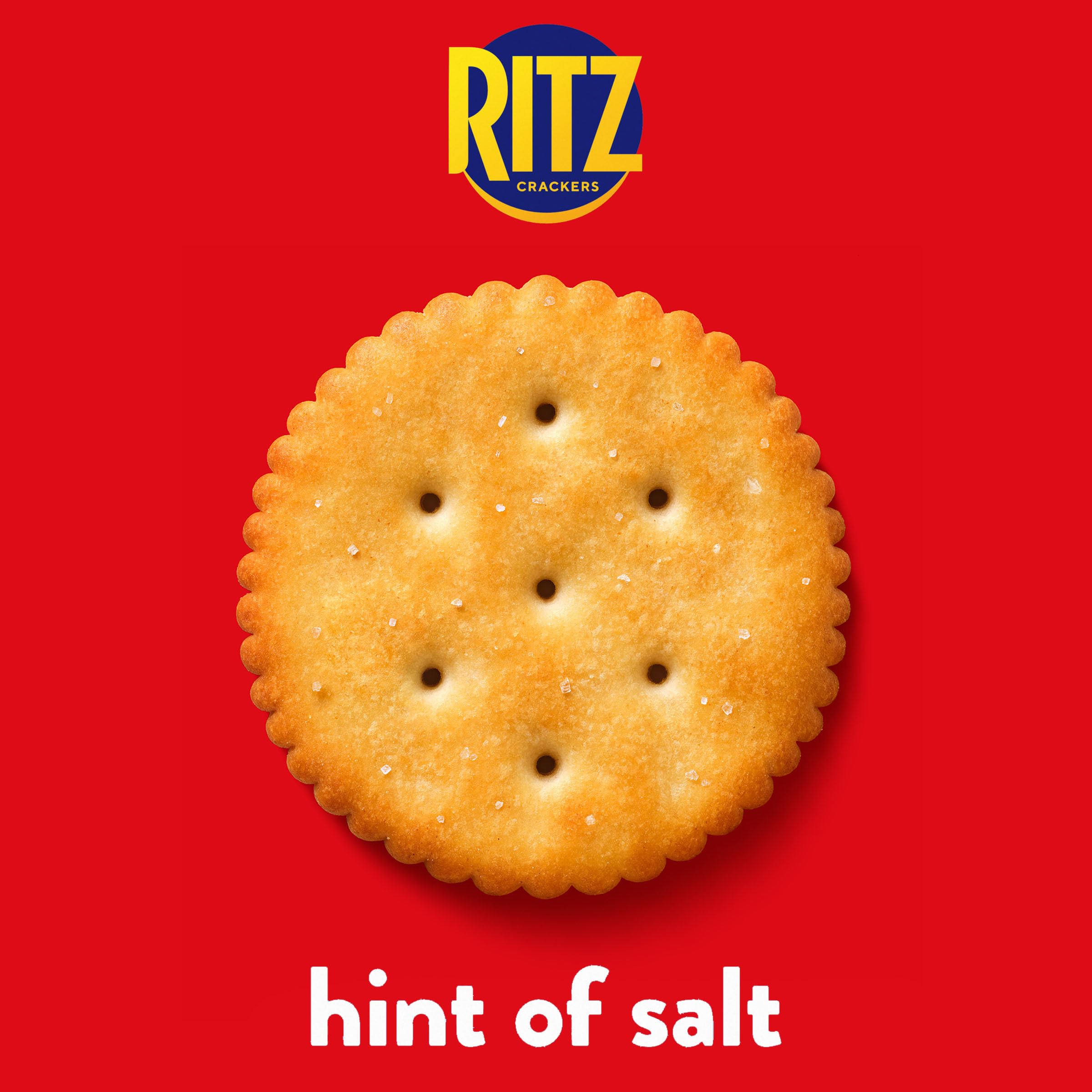 RITZ Hint of Salt Crackers - Healthy Low Sodium Snacks for Kids & Adults - Perfect for Lunch Boxes, School, Office & Parties - 13.7 oz Pack