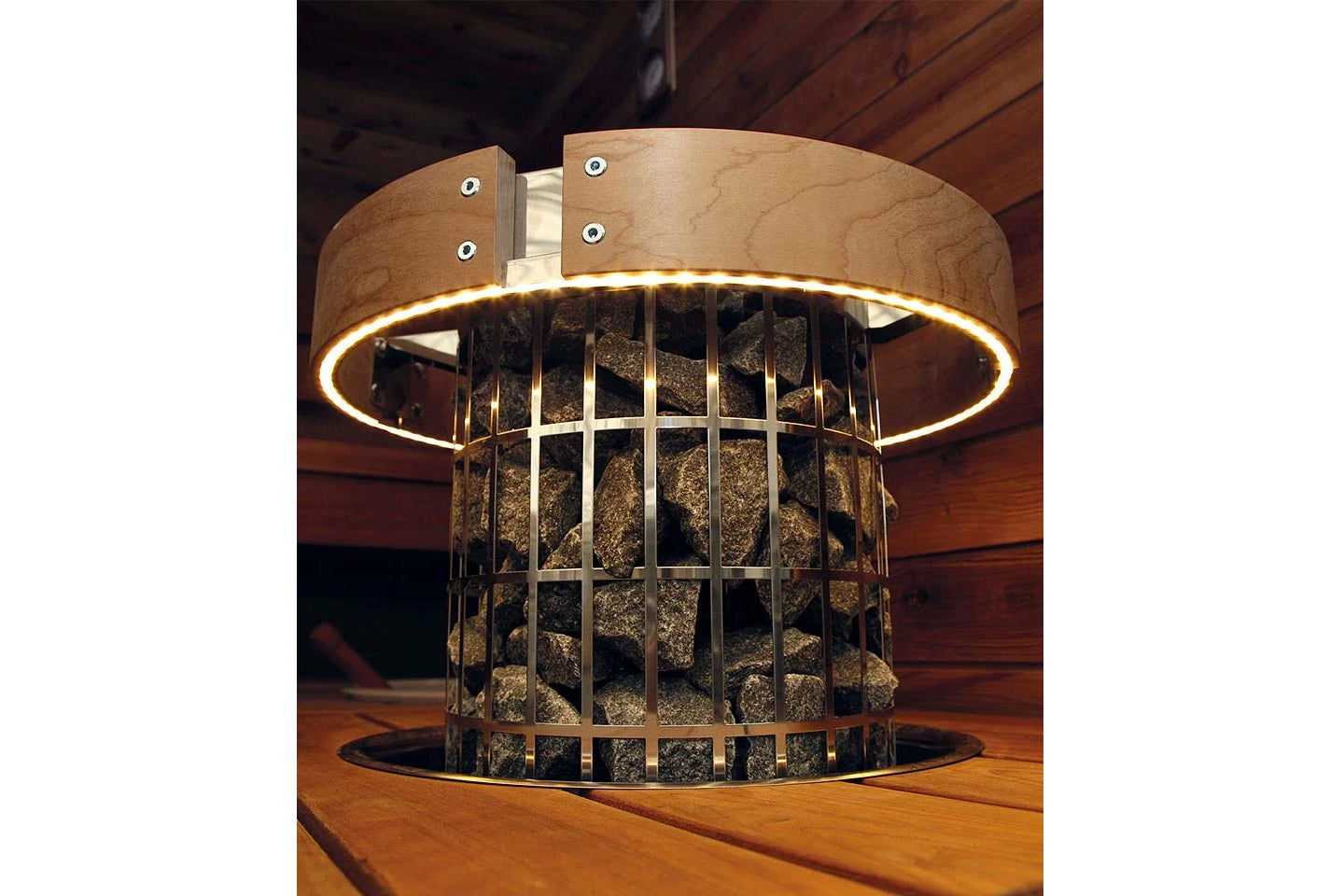 Harvia Cilindro Illuminated Safety Railing for Saunas - 7kW & 9kW Models - Durable & Stylish Sauna Accessory for Home & Commercial Use
