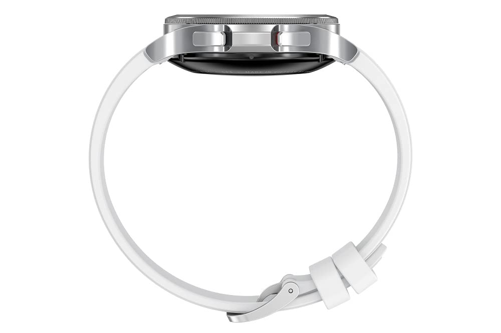 SAMSUNG Galaxy Watch 4 Classic 46mm Smartwatch with ECG Monitor, Fitness & Sleep Tracker, GPS, Fall Detection, Bluetooth - US Version (Silver) | Perfect for Running, Workouts & Health Monitoring
