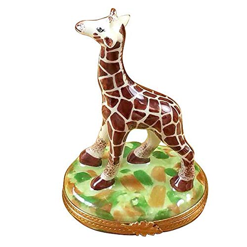Authentic Limoges Porcelain Giraffe Figurine - Handcrafted in France | Elegant Home Decor & Collectible Gift