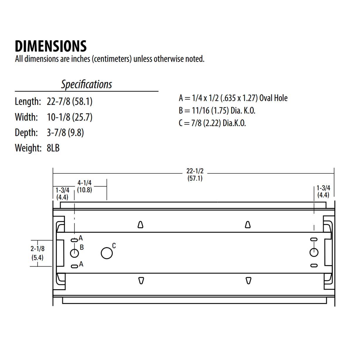 2ft LED Wraparound Light Fixture - 20W 2000 Lumens 4000K Neutral White - 120V/277V Dimmable - Perfect for Office, Garage, and Commercial Lighting