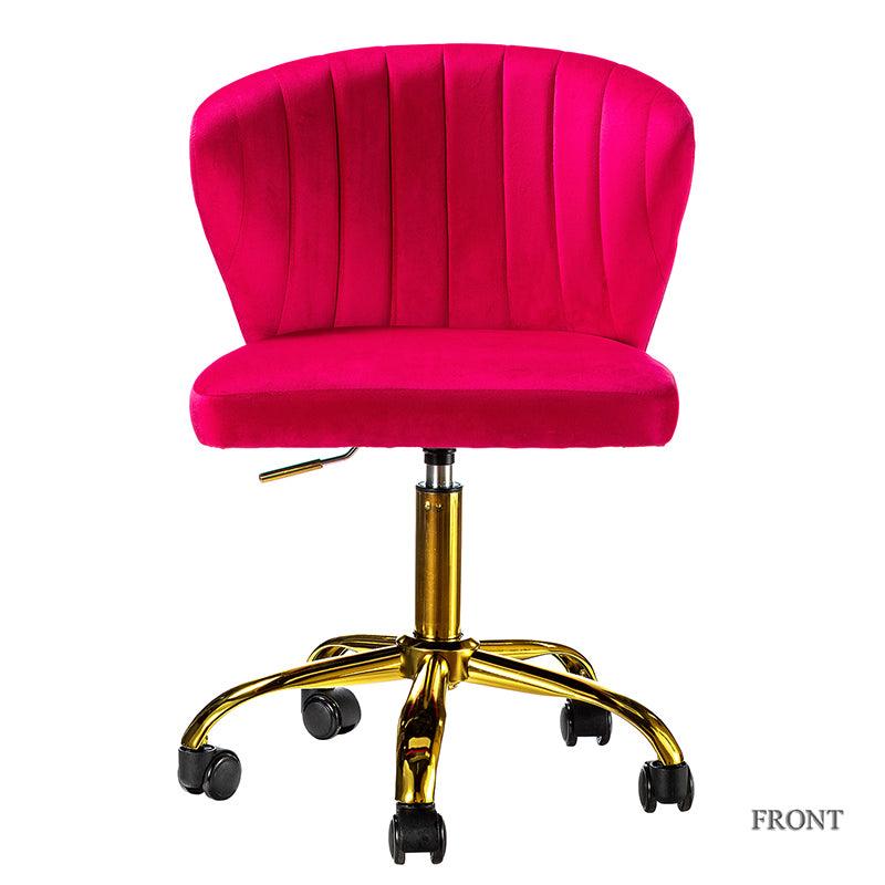 Premium Chandra Velvet Office Chair - Ergonomic Executive Desk Chair with Lumbar Support for Home & Office Workspaces - Comfortable Modern Computer Chair for Long Hours of Sitting