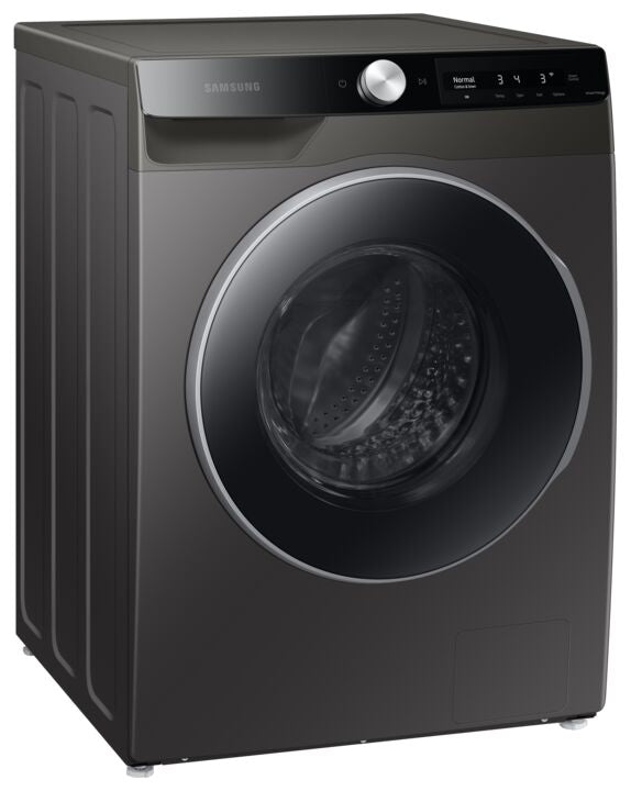 Samsung 2.5 cu. ft. Front Load Washer with AI Smart Dial & Super Speed - WW25B6900AX/AC - Stainless Steel Grey - Perfect for Small Spaces & Energy-Efficient Laundry