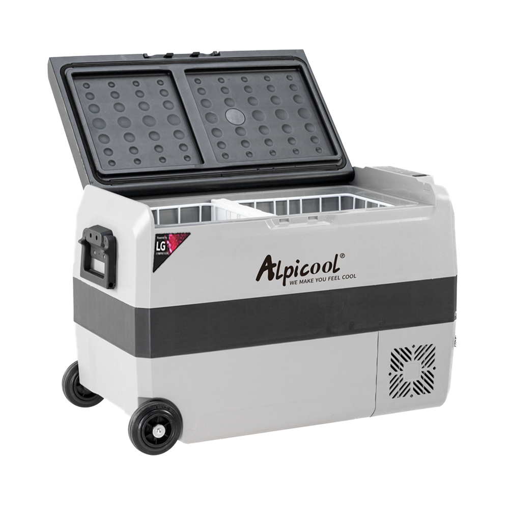 Alpicool LGT60 12V/24V Portable Car Refrigerator - 60L Dual Zone Freezer & Fridge for Camping, Road Trips, RV & Outdoor Adventures