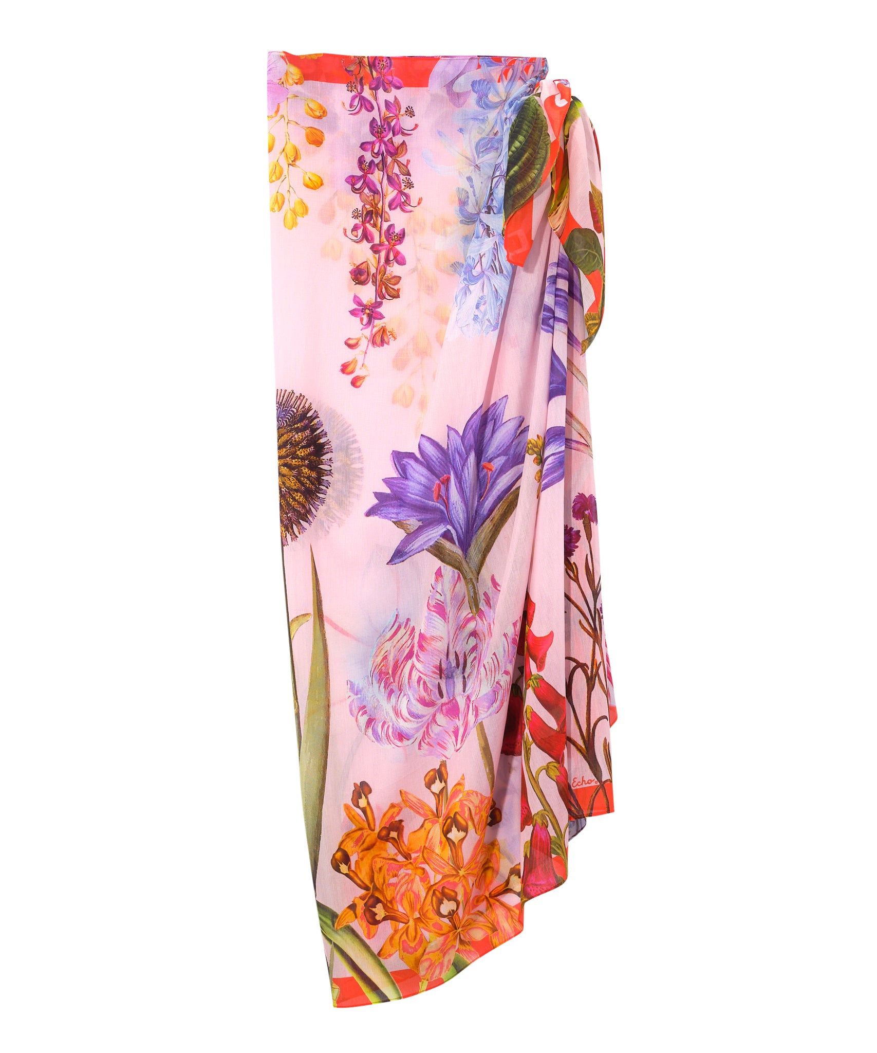 Botanica Sarong Wrap - Lightweight Beach Cover Up, Boho Summer Skirt & Poolside Dress for Women | Perfect for Vacations, Swimwear Cover & Resort Wear