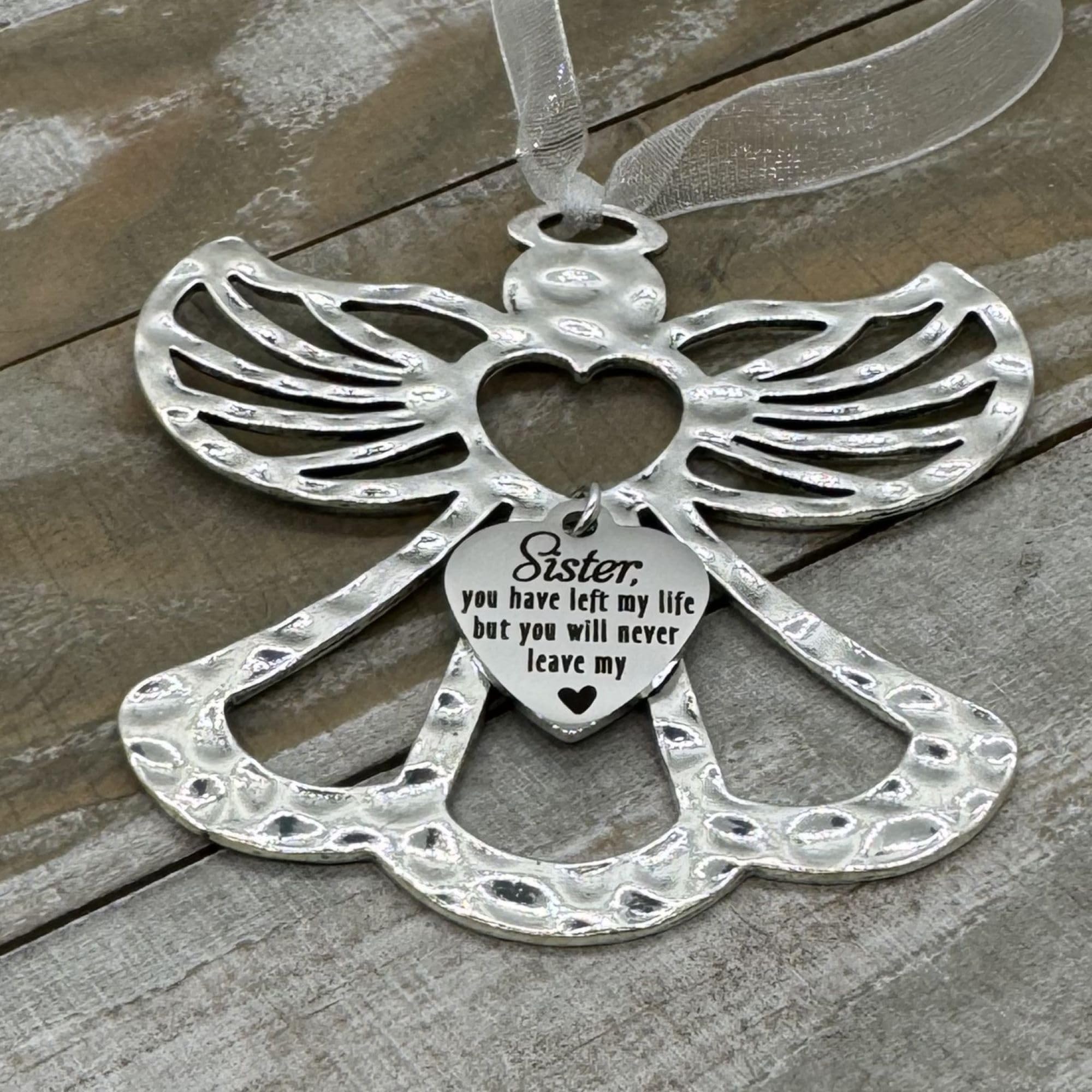 Sister Memorial Angel Ornament - Heartfelt Gift for Loss