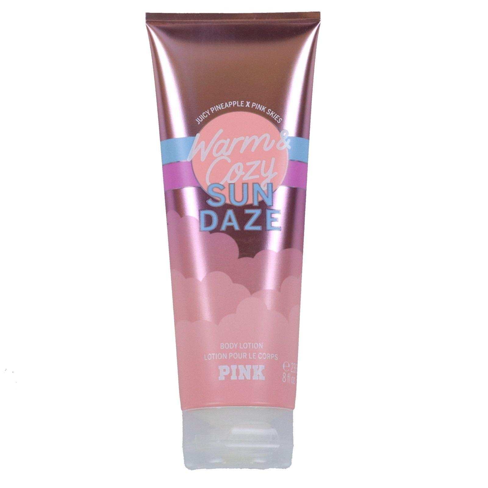 Victoria's Secret Pink Warm & Cozy Sun Daze Scented Body Lotion 8 Fl Oz | Moisturizing & Fragrant Lotion for Soft Skin | Perfect for Daily Use, Gifts & Self-Care Routines