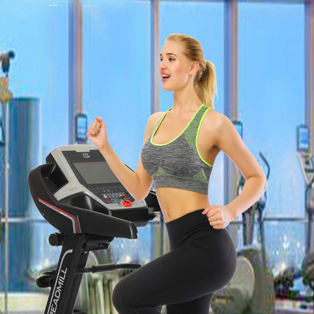 TOBWIZU Women's Medium Support Sports Bra with Pocket - Yoga, Gym & Workout Activewear for Running, Training & Fitness