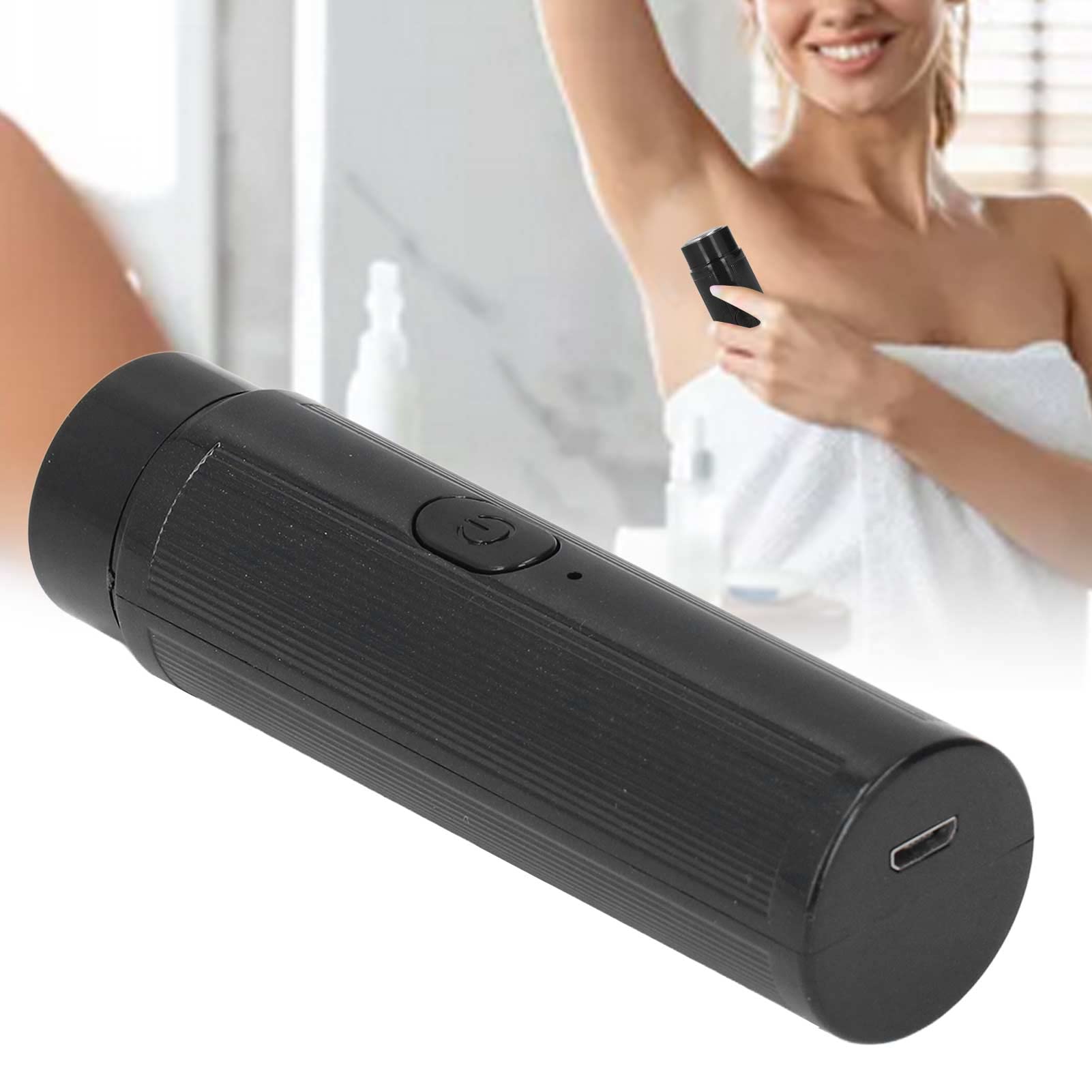 Portable Mini Electric Razor for Men - High Speed Travel Shaver with USB Charging, Perfect for Business Trips, Gym & Daily Use (Black)