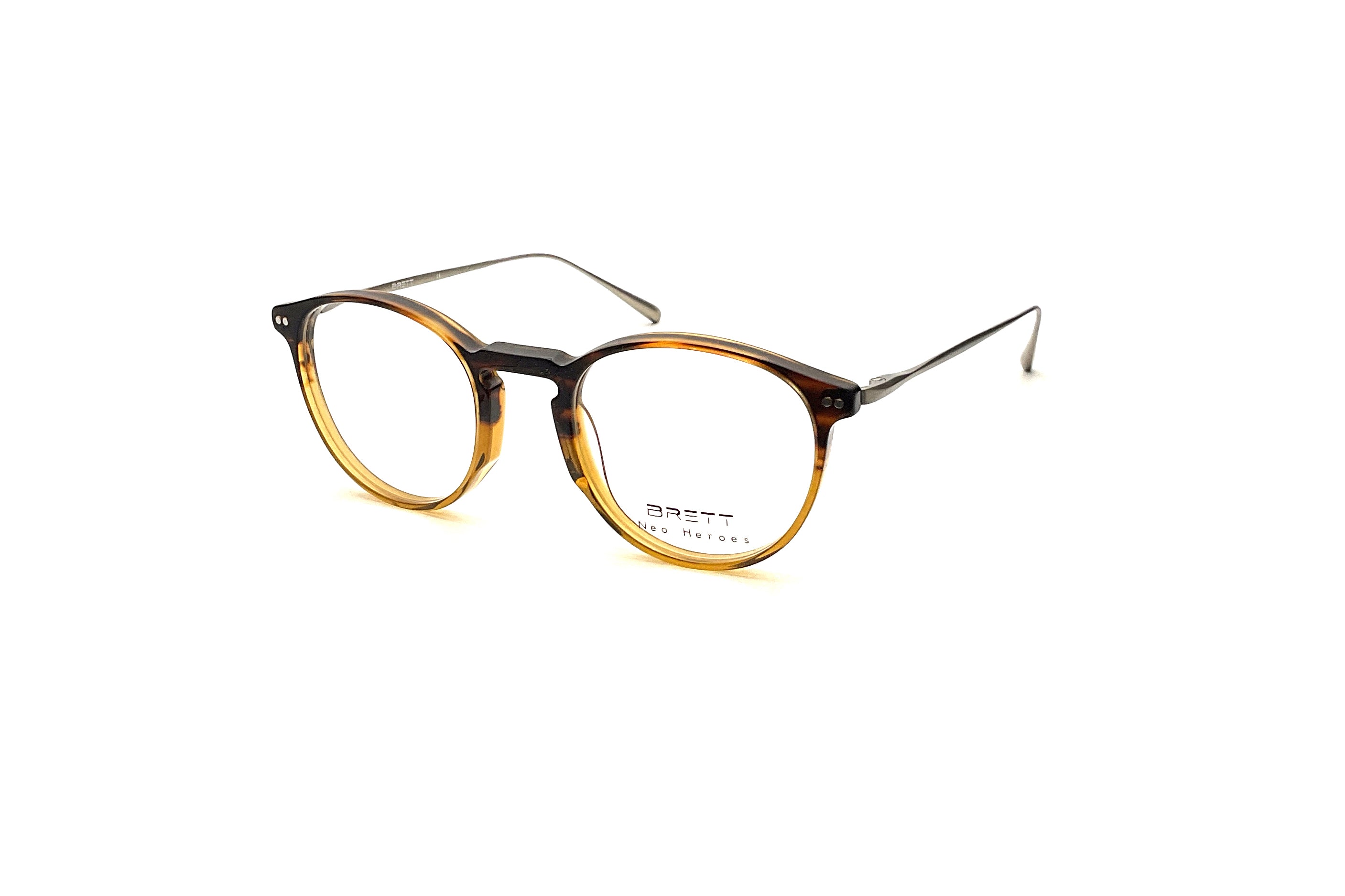 BRETT Eyewear Miles Sunglasses - Gradient Brown/Silver Frame with UV Protection - Perfect for Outdoor Activities, Driving, and Fashion Accessories