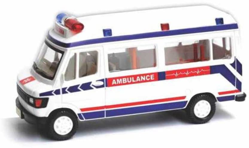 USCatalog Toy Ambulance Car for Kids - Realistic Emergency Vehicle Toy with Lights & Sounds - Perfect for Pretend Play, Birthday Gifts & Collectors