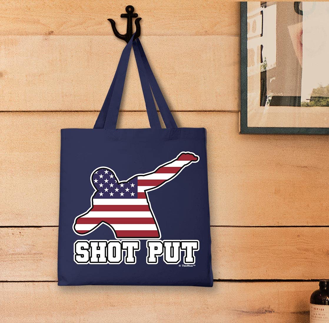 USA Summer Games Athletics Sports Events Canvas Tote Bag - Durable & Stylish for School, Shopping, and Travel