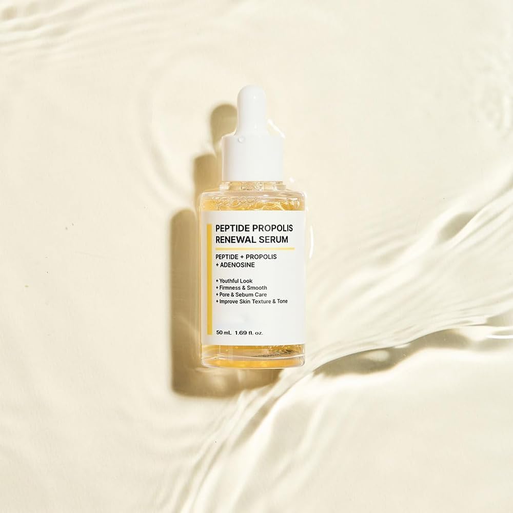 Youthful Hydration & Wrinkle Renewal Serum - Korean Peptide Propolis Complex for Anti-Aging & Deep Moisturizing - Ultimate Skin Renewal Facial Treatment (1 Set) | Perfect for Nighttime Skincare Routine & Dry Skin Relief