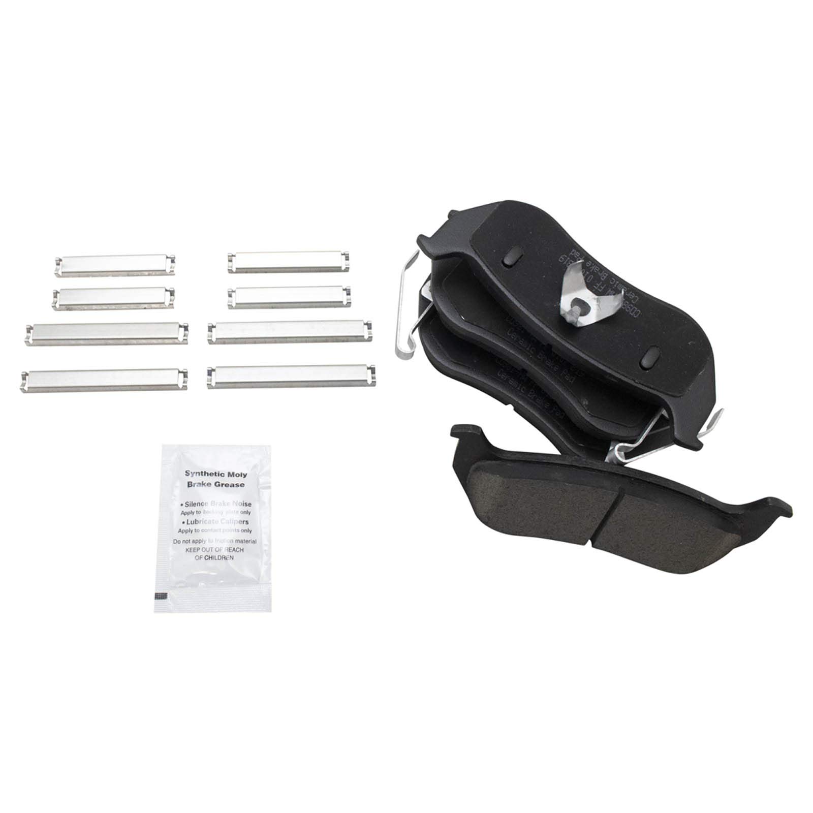 TRQ Rear Brake Pad & Rotor Kit with Caliper & Chemical Kit - Ceramic Solid Brake Pads & Rotors - Compatible with 2006-2010 Ford Explorer, 2007-2010 Explorer Sport Trac & Mercury Mountaineer - Perfect for Smooth Braking & Vehicle Maintenance