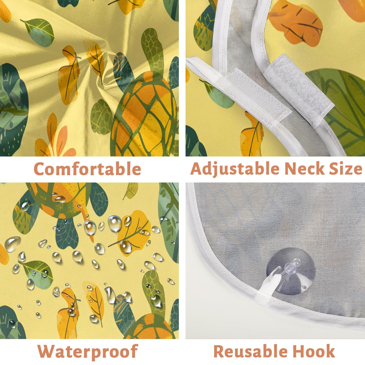 Men's Turtle Leaf Autumn Beard Shaving Bib - Waterproof Hair Dye Apron for Barbers & Stylists, Sink Hair Catcher for Beard Trimming & Lineup - Perfect Salon & Home Grooming Accessory