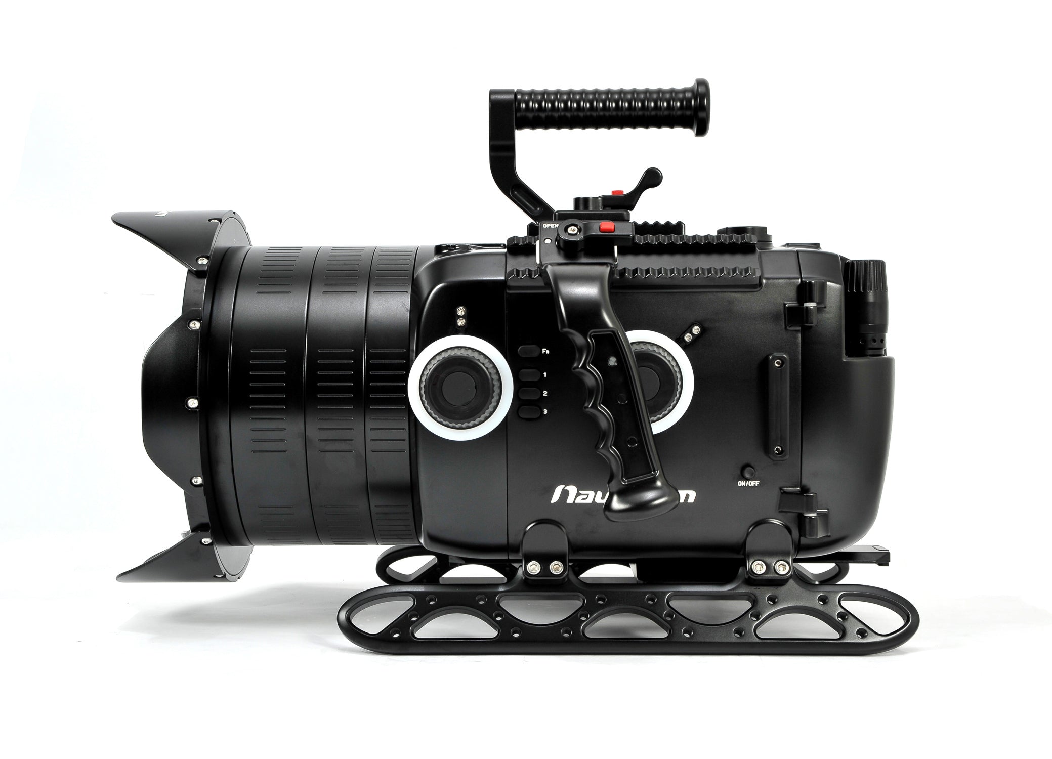 ARRI ALEXA Mini Camera Digital Cinema System with N200 250mm Optical Glass Wide Angle Dome Port, Extension Rings 30/40/50 & Lens Control Drive Shafts - Professional Underwater Filmmaking & Cinematic Shots