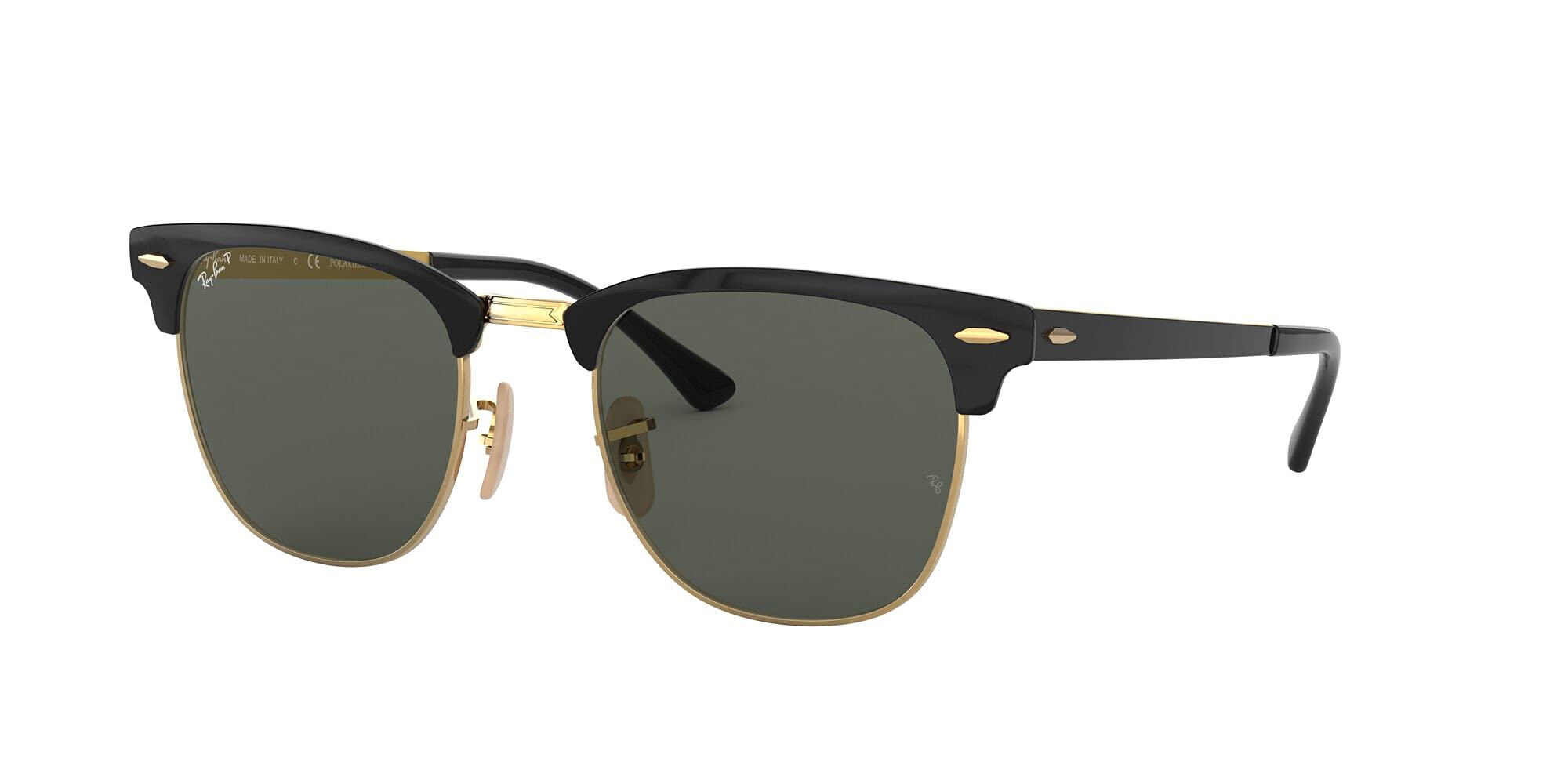 Ray-Ban RB3716 Clubmaster Metal Sunglasses with Vision Group Accessories Bundle - Stylish UV Protection Shades for Men & Women, Perfect for Outdoor Activities, Driving, and Fashion Statements