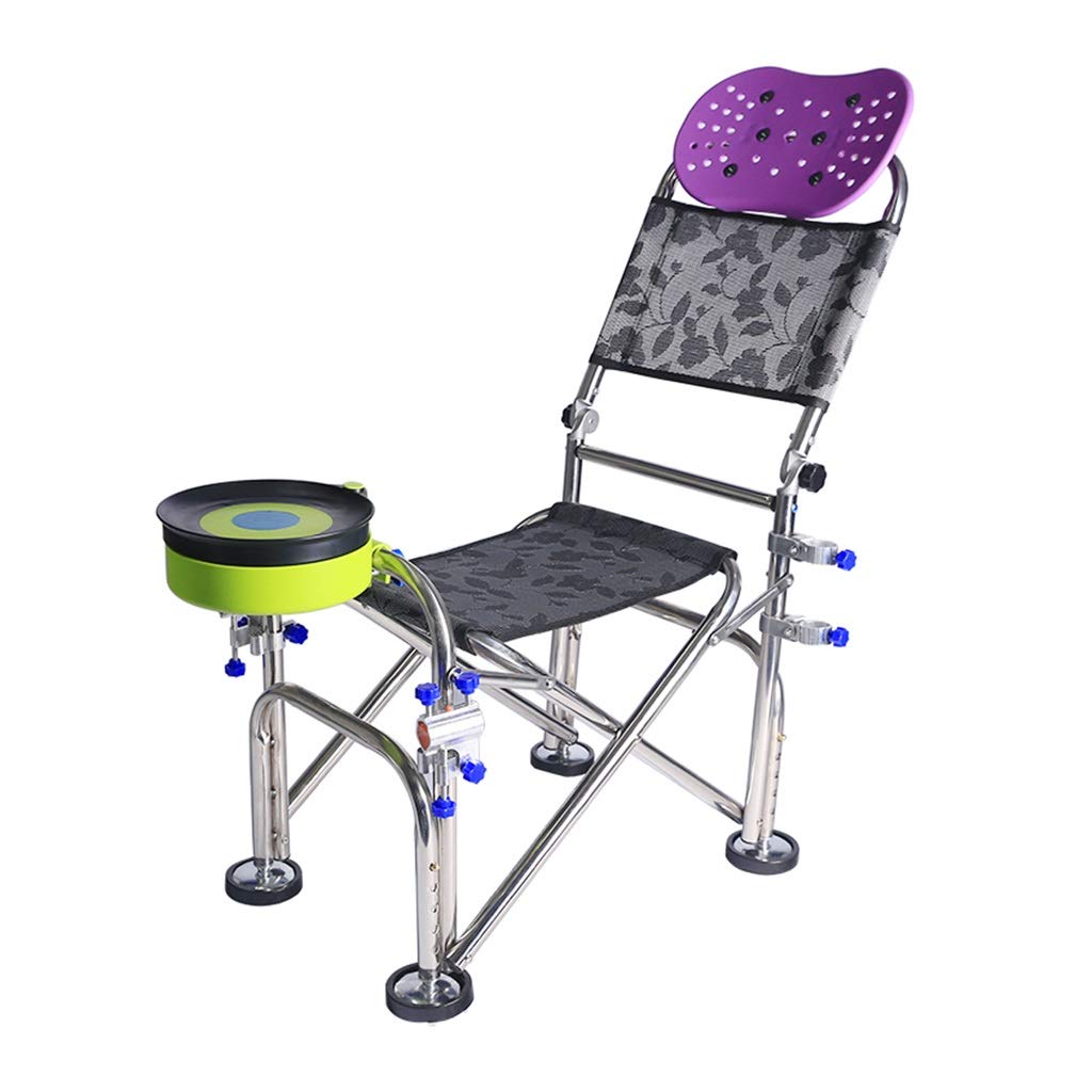 Heavy Duty Folding Camping Chair - 330lbs Weight Capacity, Portable Outdoor Fishing Chair with Multi-Function Design | Perfect for Beach, Backpacking, Tailgating & RV Trips