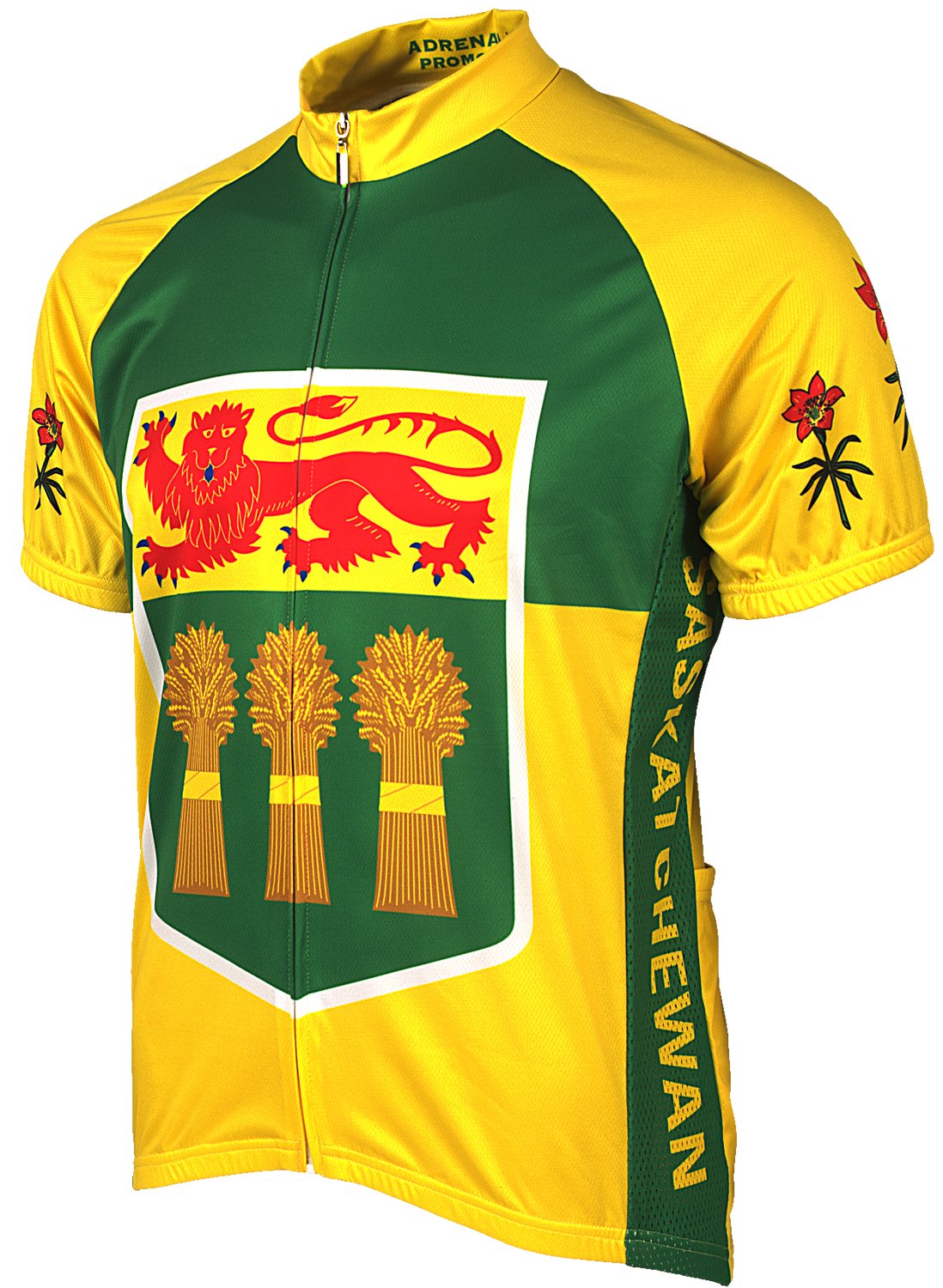 Men's Saskatchewan Canada Cycling Jersey - Breathable & Moisture-Wicking Bike Shirt for Road & Mountain Biking - Perfect for Outdoor Cycling & Training