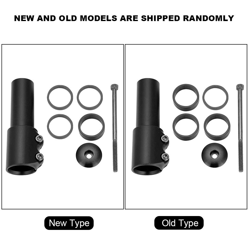 Hapivida 4.7in Aluminum Alloy Bike Stem Riser Handlebar Extender - Black - Compatible with Mountain Bikes & Road Bikes - Perfect for Commuting, Trail Riding & Cycling Adventures