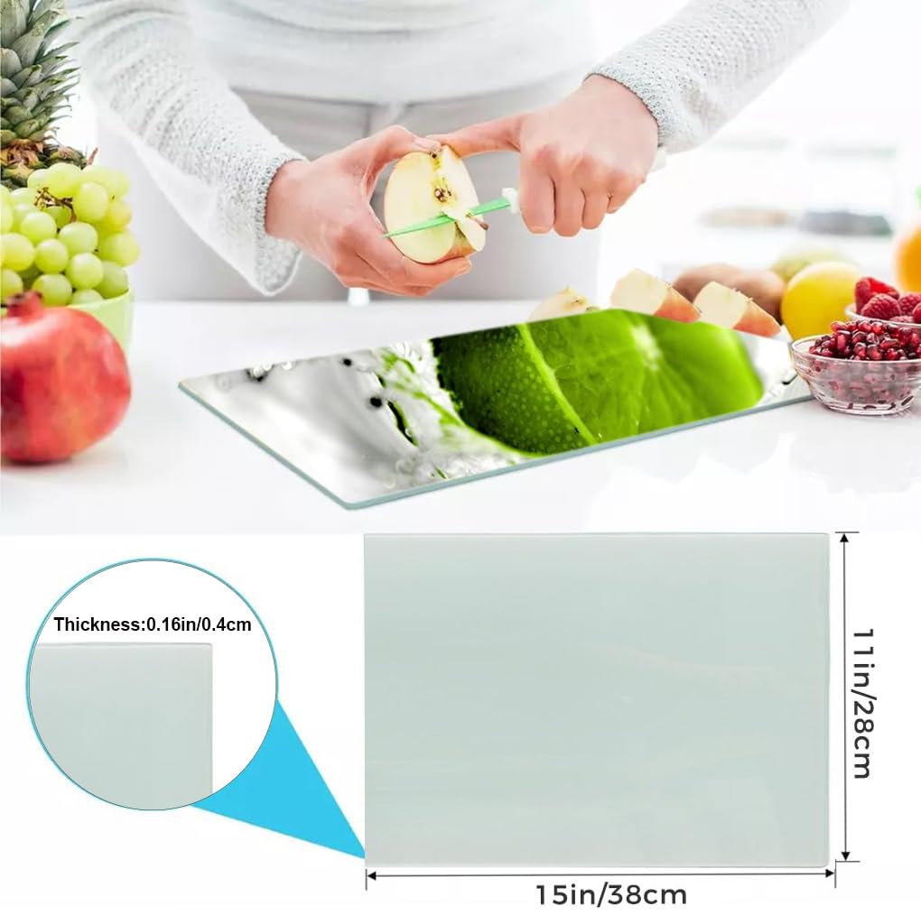 12-Pack Sublimation Ready Tempered Glass Cutting Boards - 15