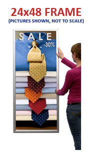 Extra Deep 24 x 48 Poster Snap Frames - 1 5/8