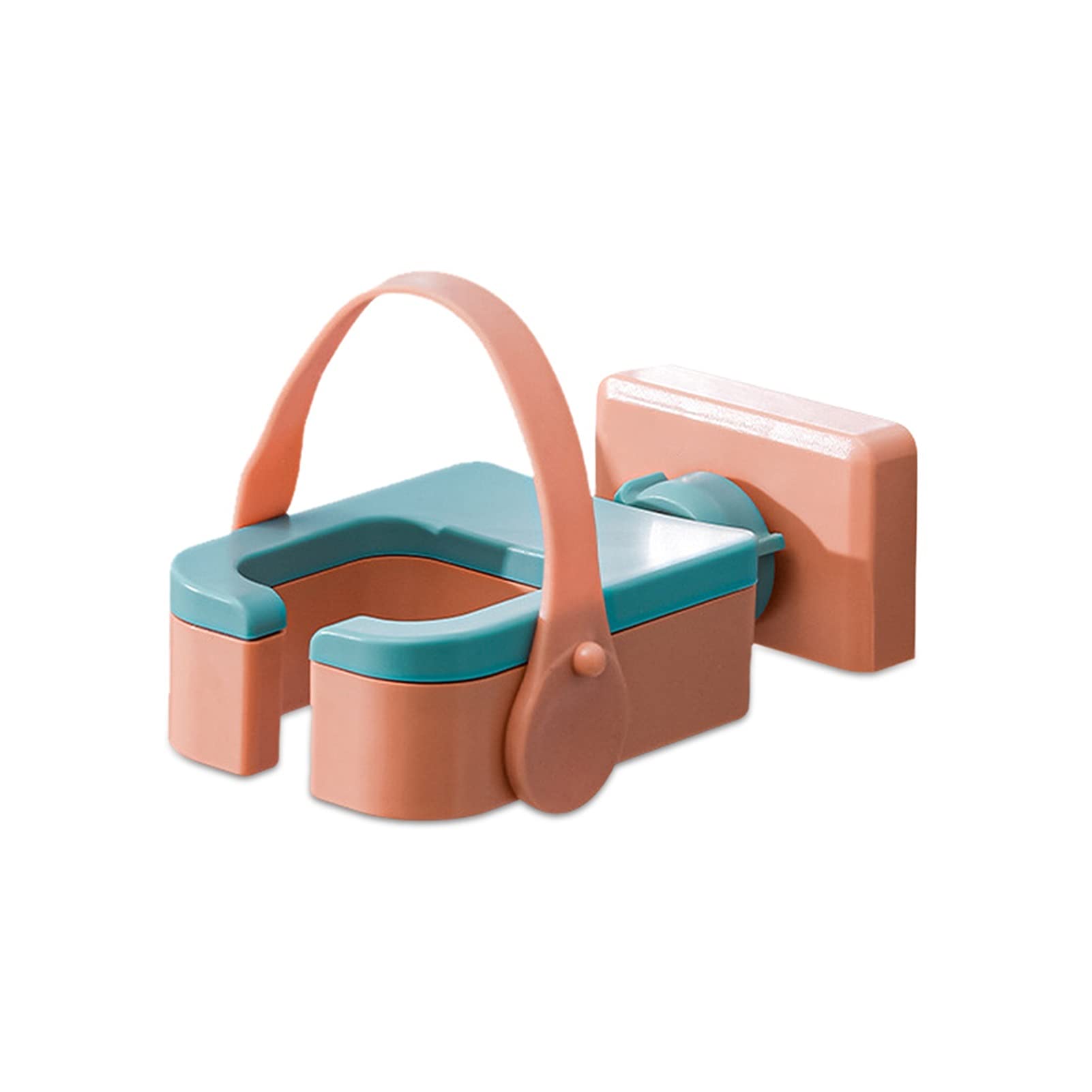 WUBZSHI Wall Mounted Hair Dryer Holder - ABS Bathroom Organizer Shelf for Hair Dryer Storage, Orange - Perfect for Bathroom, Salon, and Home Organization