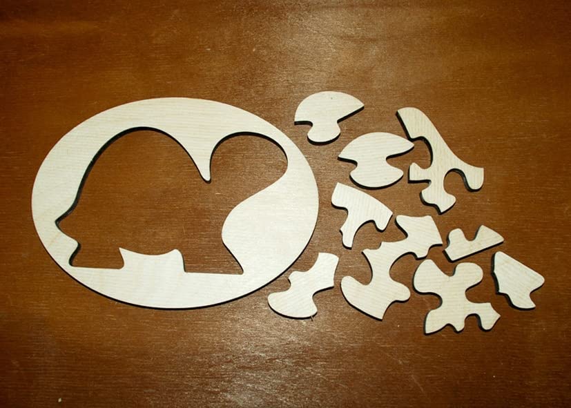 5-Piece Wooden Turtle Jigsaw Puzzle Set - Montessori Peg Puzzles for Toddlers & Kids - Educational Learning Toys for Boys & Girls - Perfect for Birthday Gifts & Preschool Classroom Activities