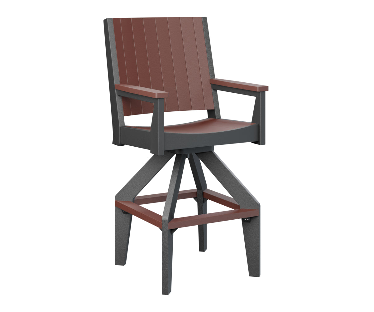 Berlin Gardens Mayhew Chat Swivel XT Chair - Outdoor Patio Conversation Chair with 360° Swivel Base, Weather-Resistant for Deck, Garden & Poolside Relaxation