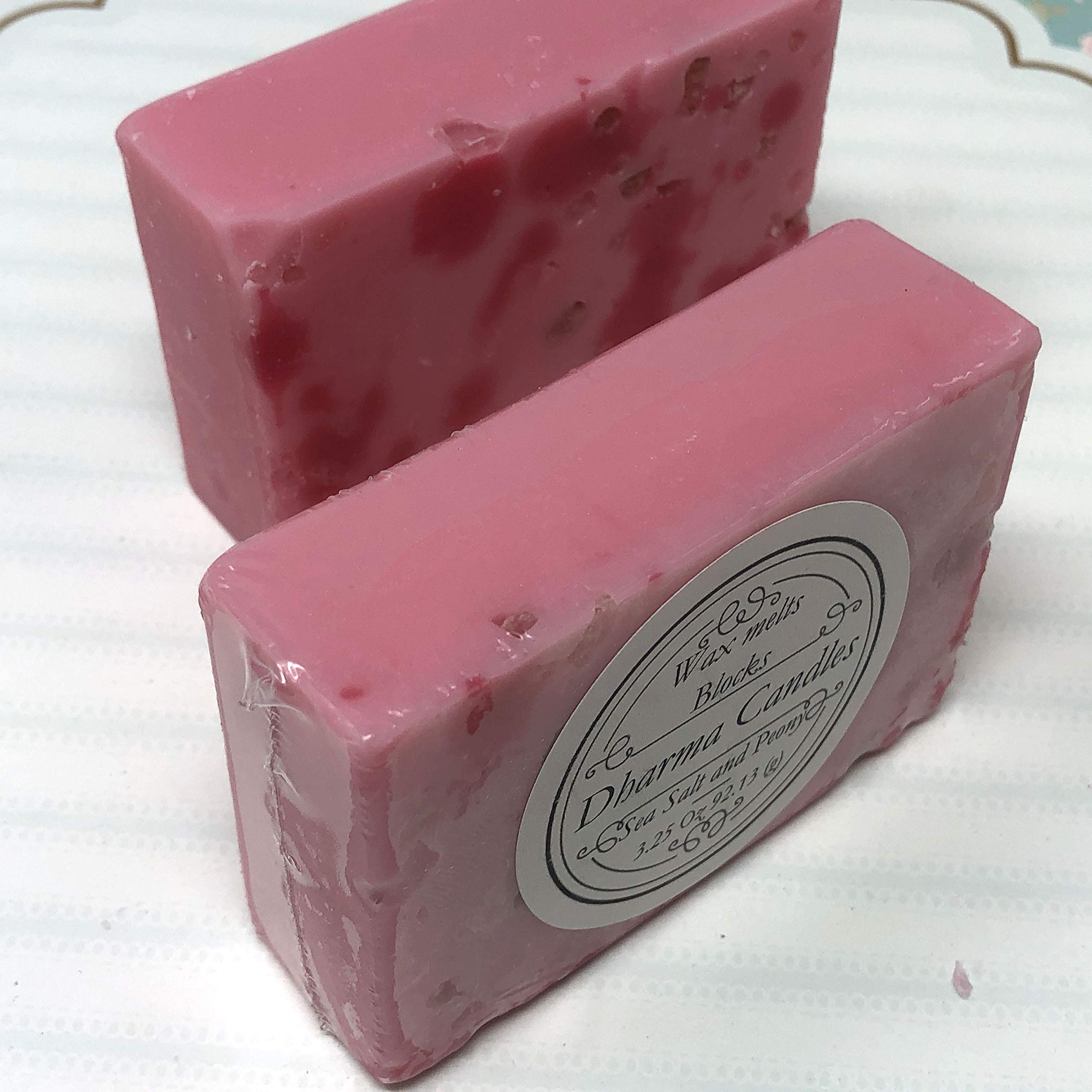 2-Piece Scented Wax Melts - Sea Salt & Peony Fragrance (3.5 oz Each) | Strong Aroma for Electric & Candle Warmers | Perfect for Home, Office, Spa Relaxation & Aromatherapy