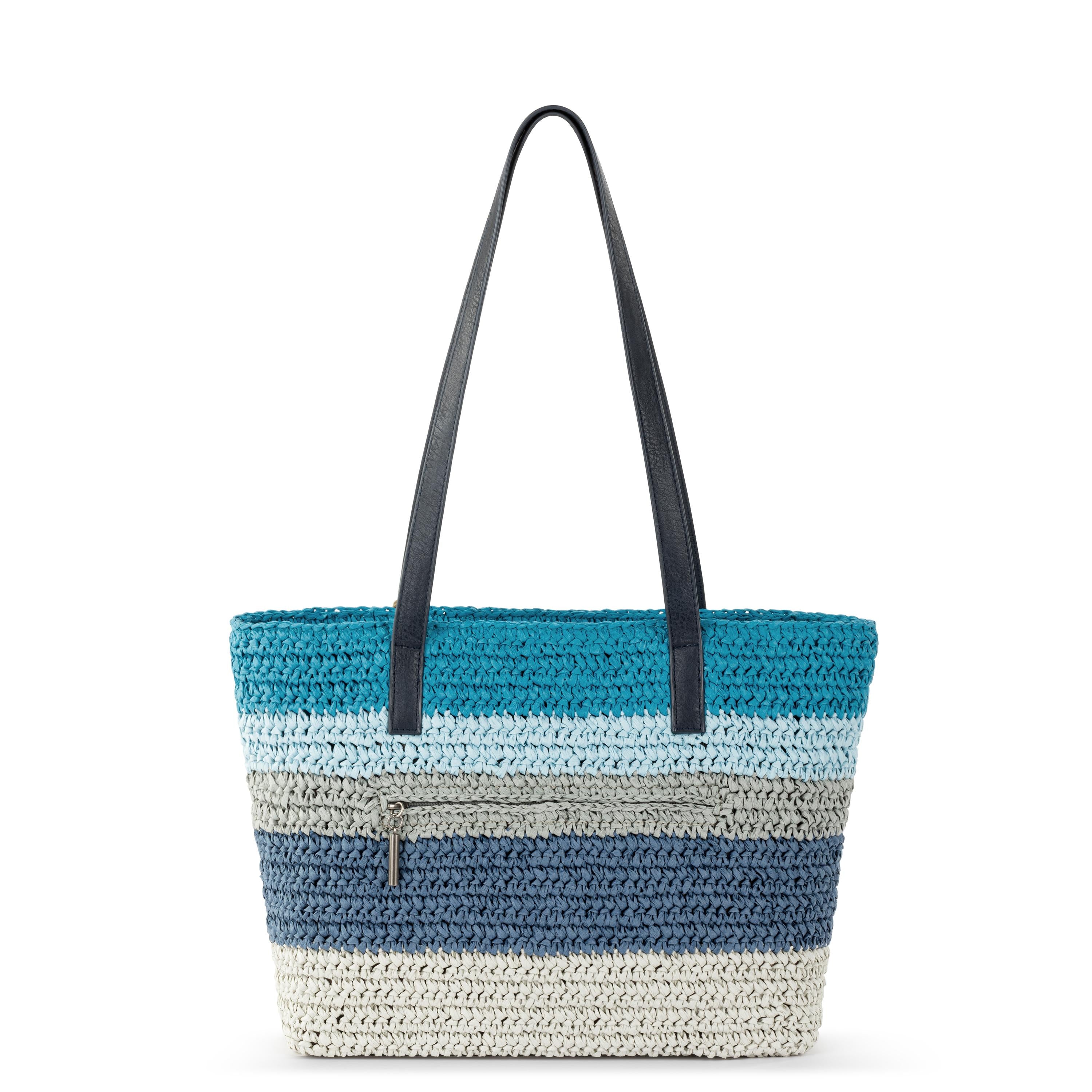 Stylish Metro Tote Bag for Women - Large Durable Canvas Shopping Tote with Long Handles - Perfect for Grocery Shopping, Beach Trips, Work & Travel