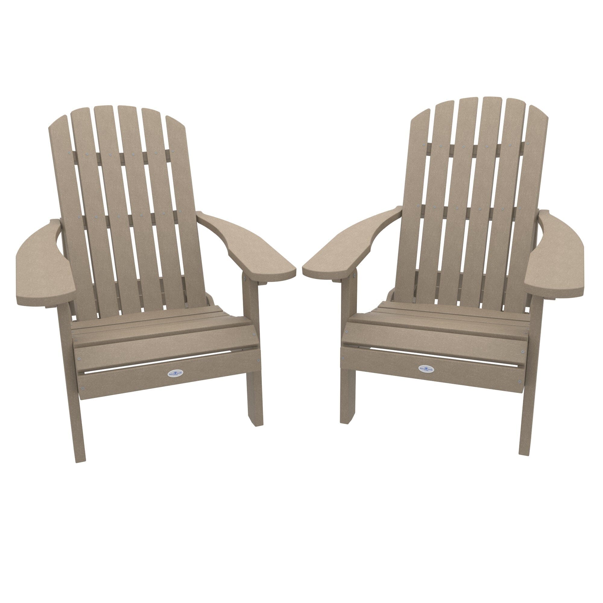 Premium Cape Folding & Reclining Adirondack Chair Set of 2 - Outdoor Patio Furniture for Backyard, Poolside & Beach Relaxation